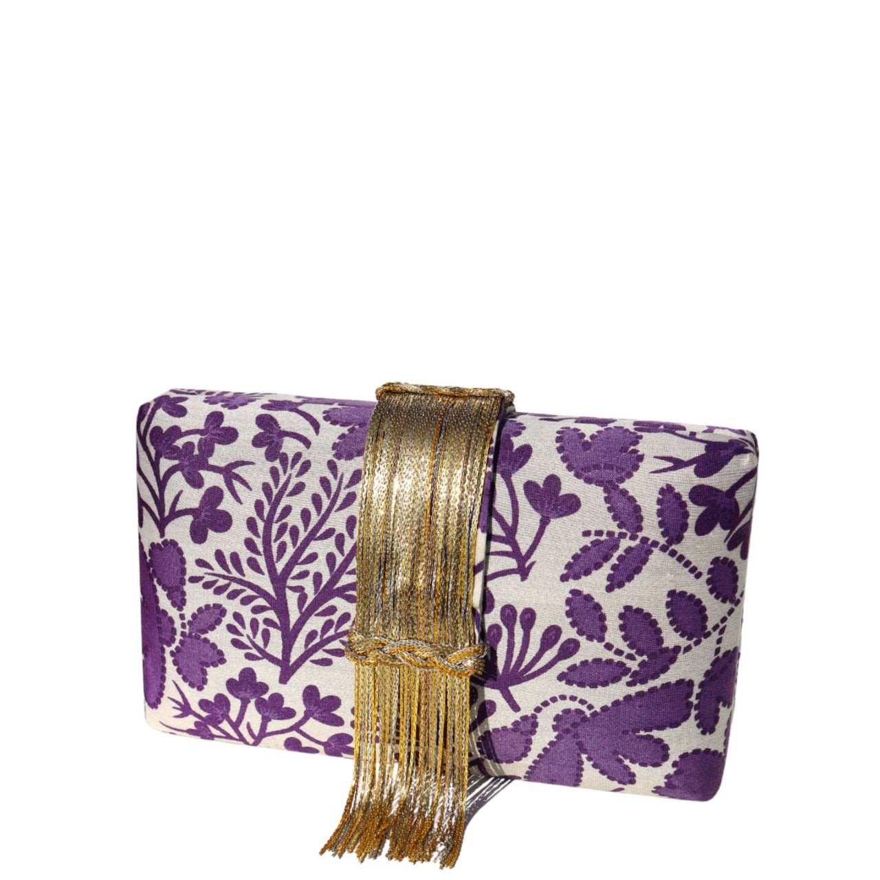 Lila Fringe Clutch by Simitri