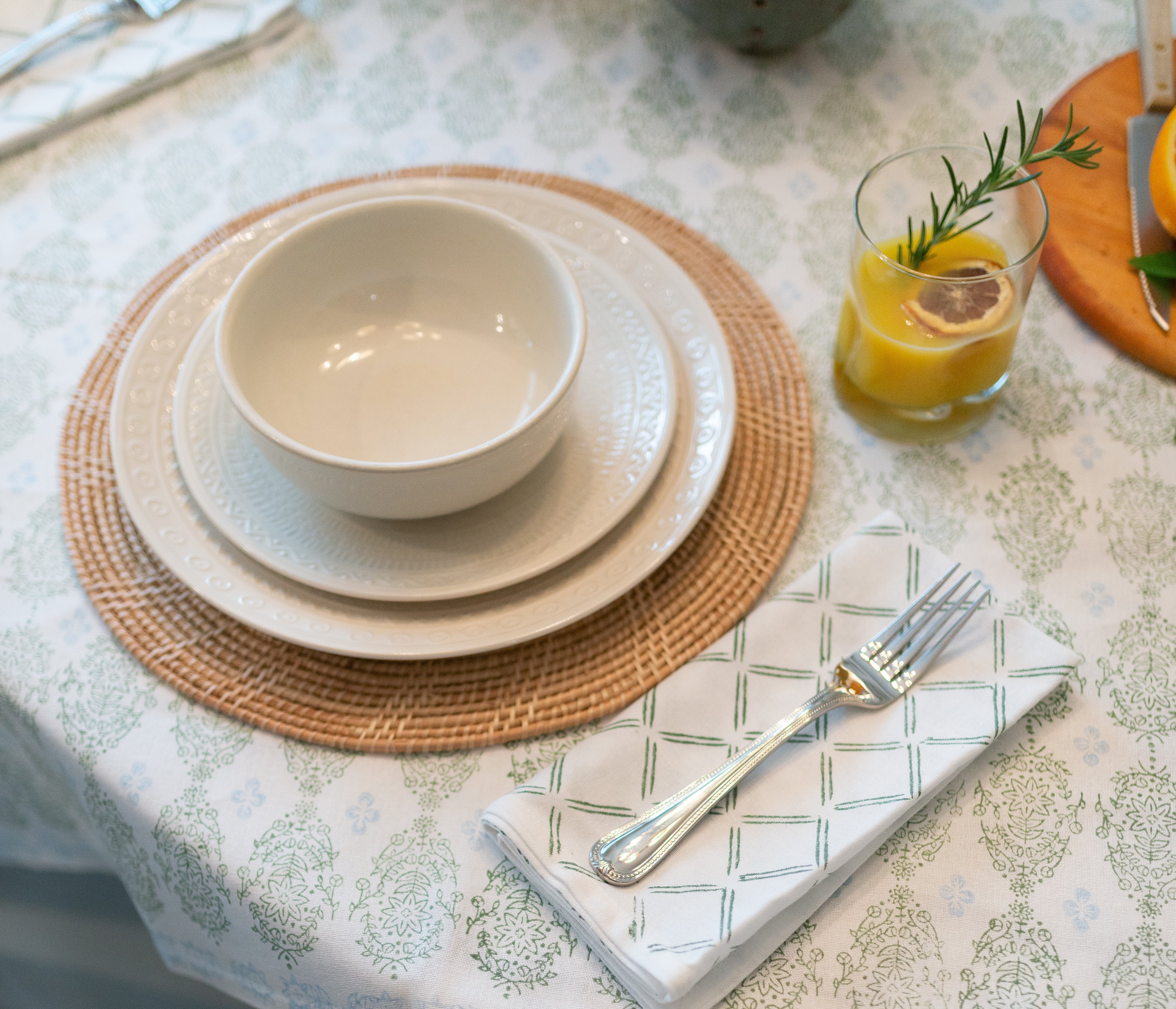 Dinner Napkins (set of 4) - Dash, Evergreen by Mended