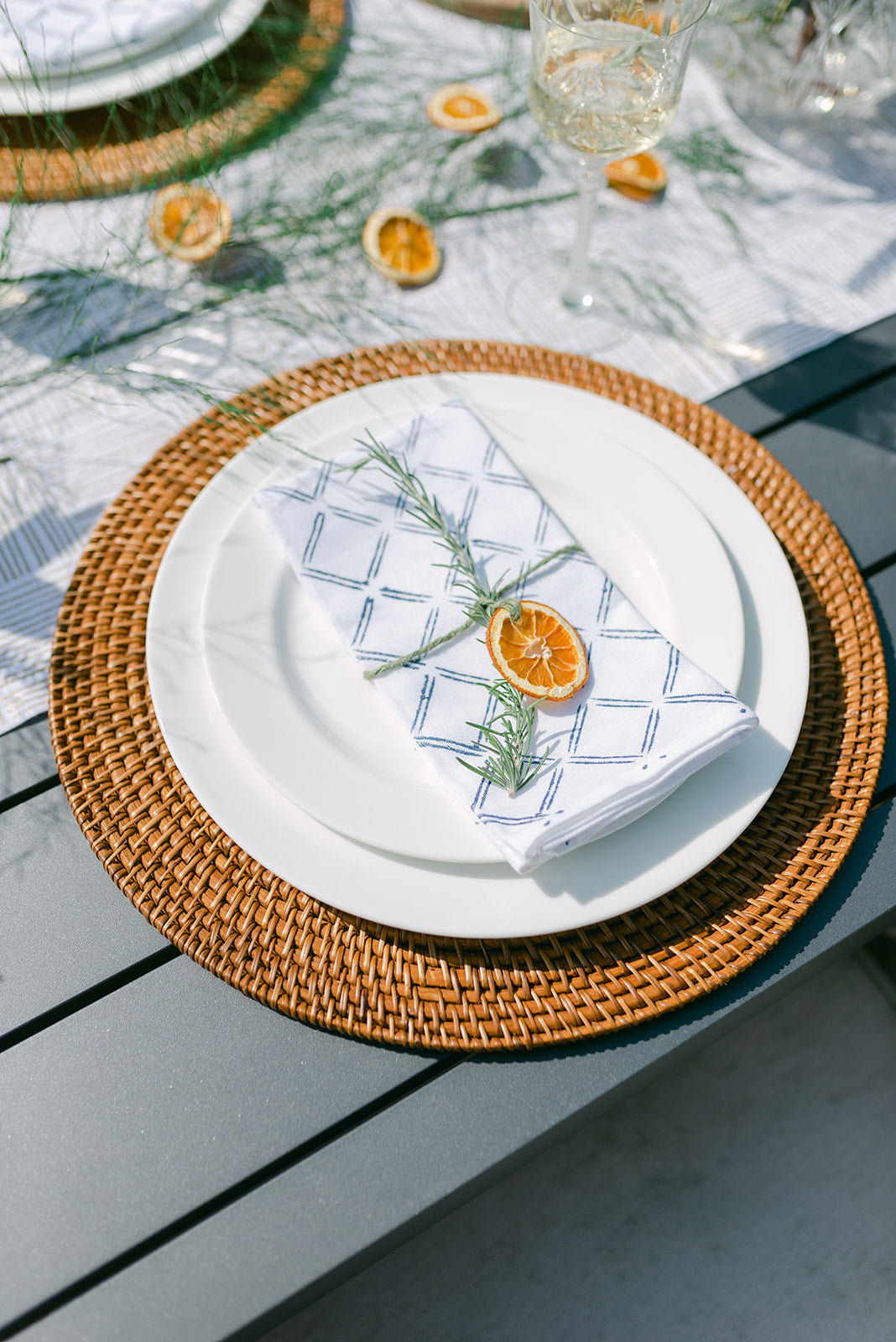 Dinner Napkins (set of 4) - Dash, Navy by Mended