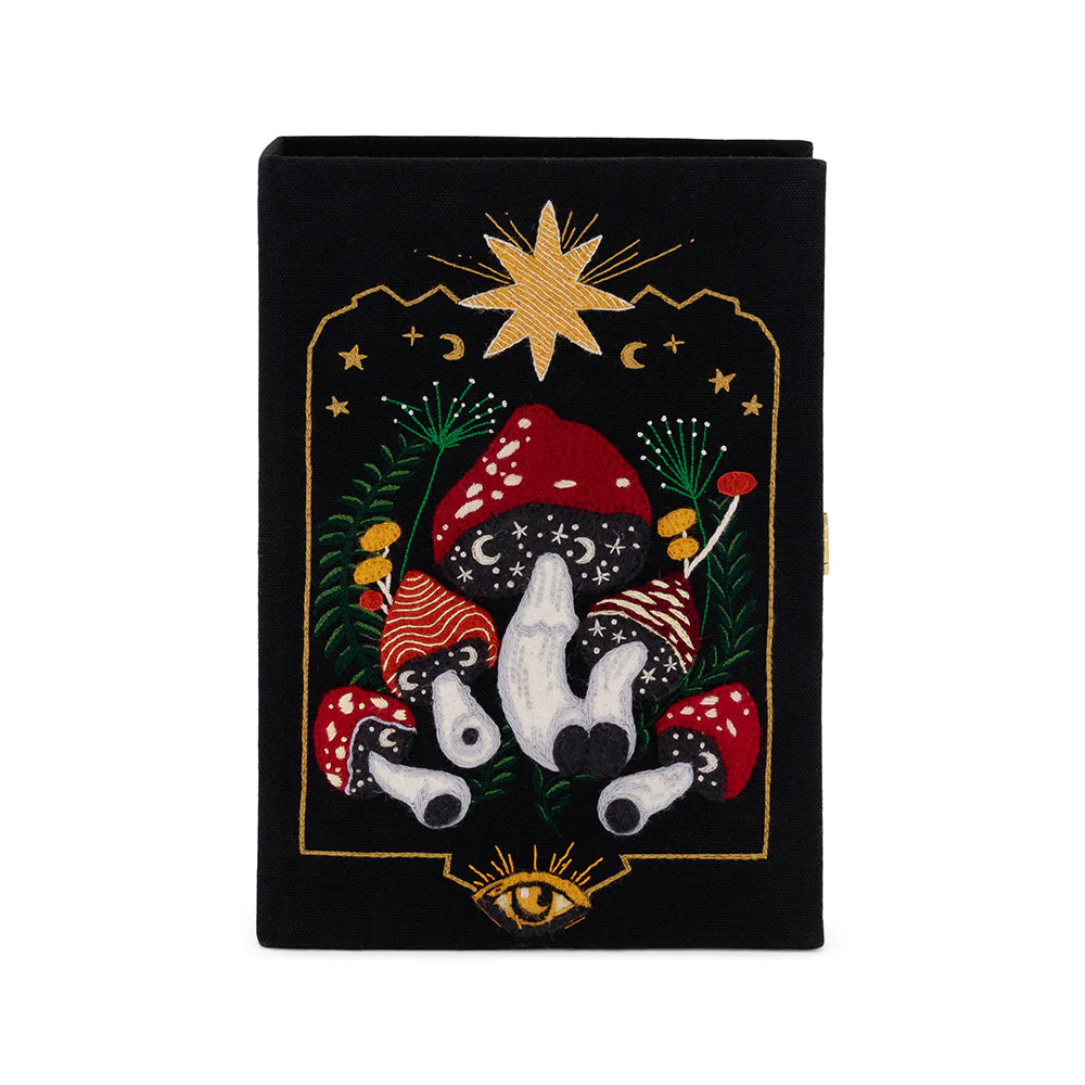 Mushrooms Under the Stars Book Clutch by Olympia Le-Tan