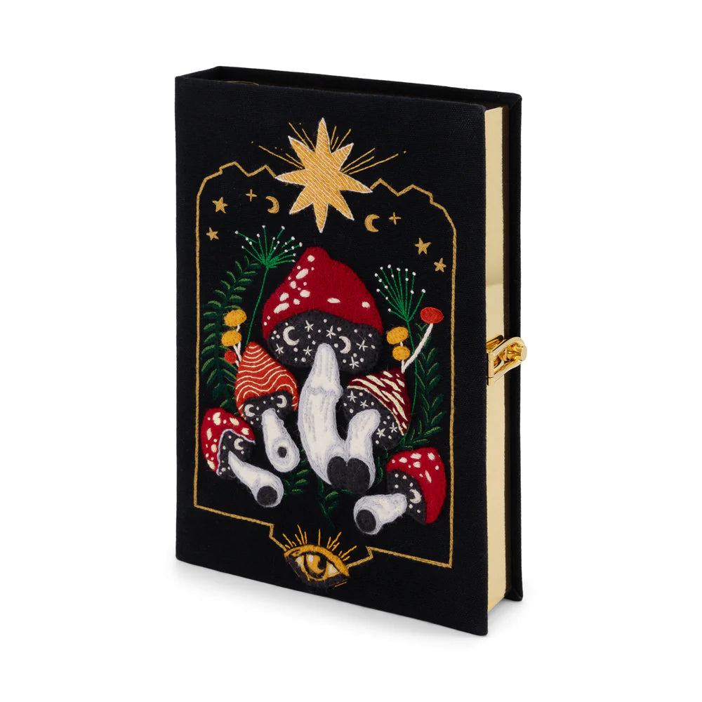 Mushrooms Under the Stars Book Clutch by Olympia Le-Tan