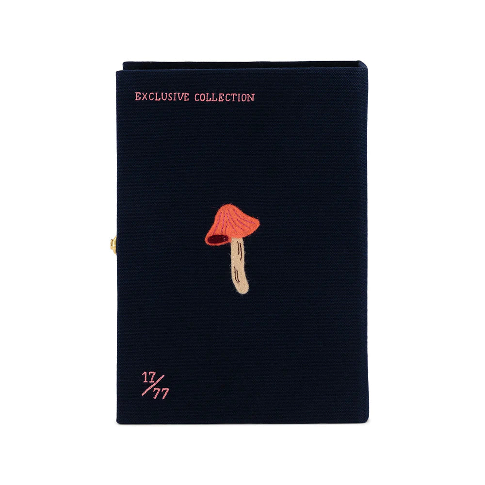 Open Your Mind Book Clutch (Navy) by Olympia Le-Tan
