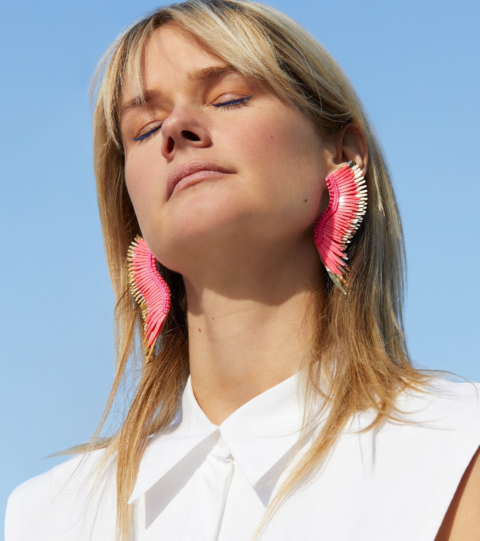 Madeline Earrings Hot Pink by Mignonne Gavigan