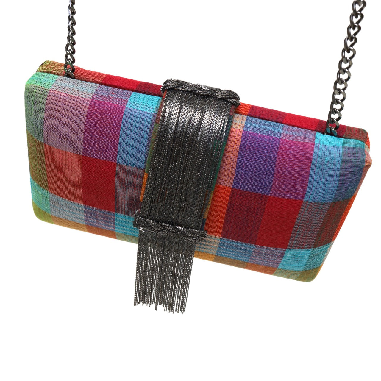 Madras Fringe Clutch by Simitri