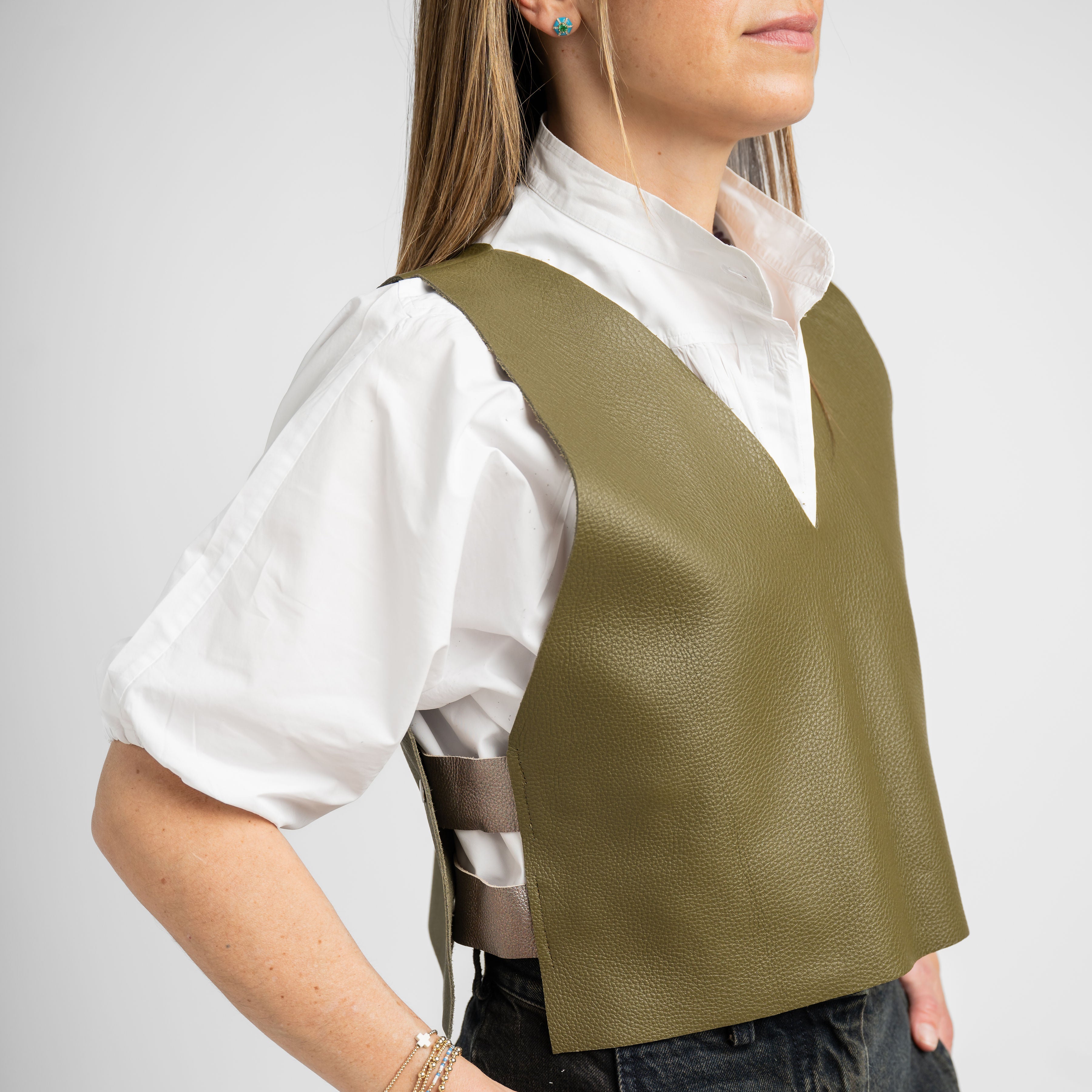 Leather Vests - Closed Front by McNeely Purcell