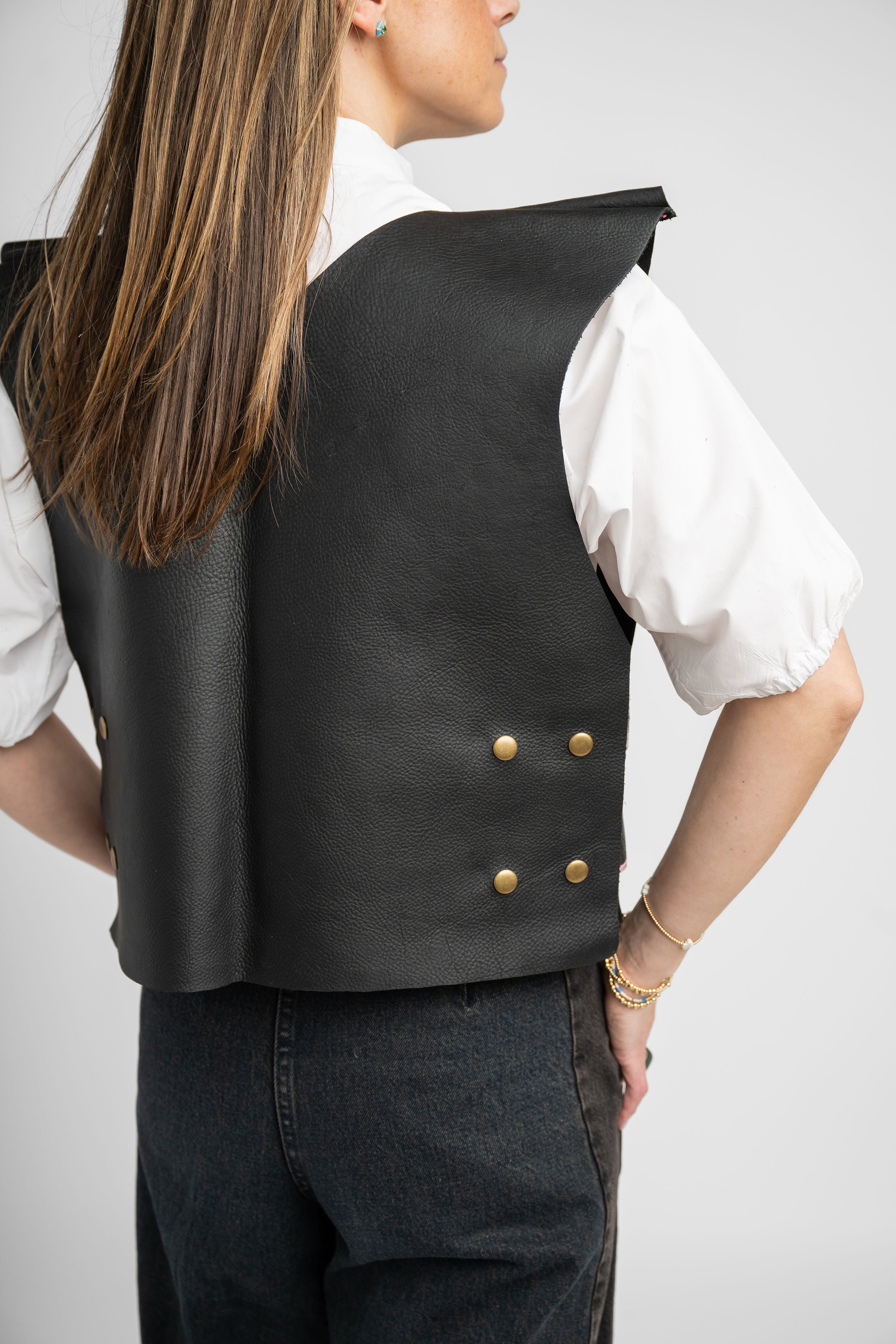 Leather Vests - Open Front by McNeely Purcell