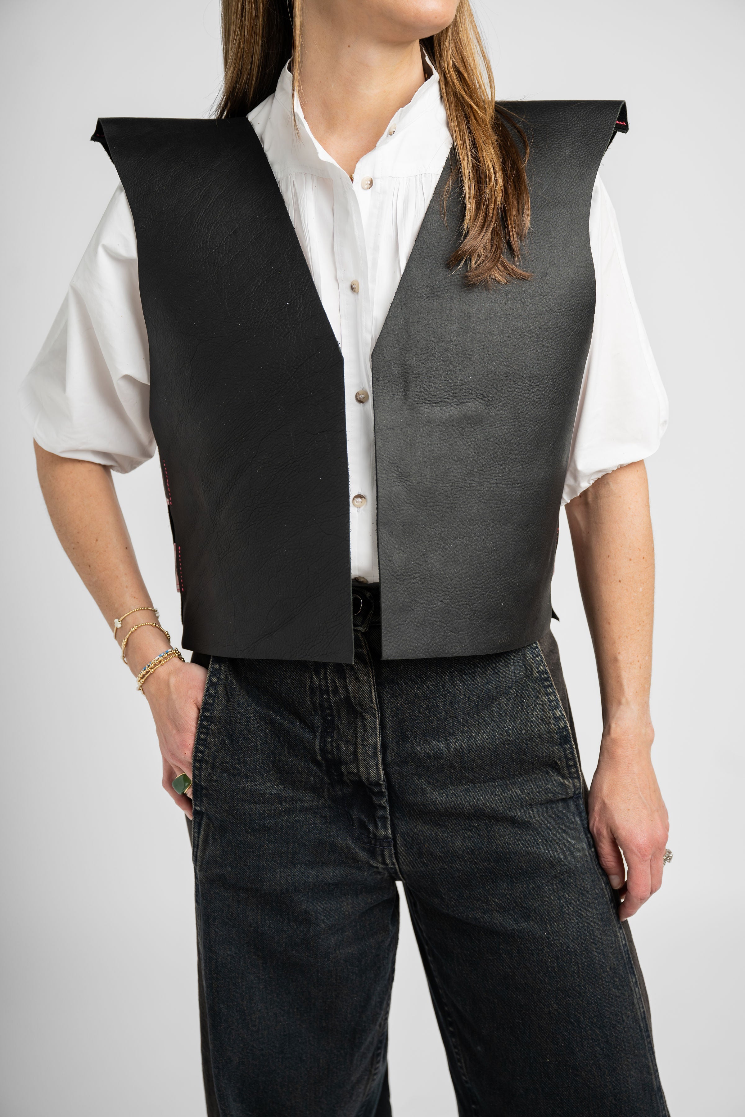 Leather Vests - Open Front by McNeely Purcell