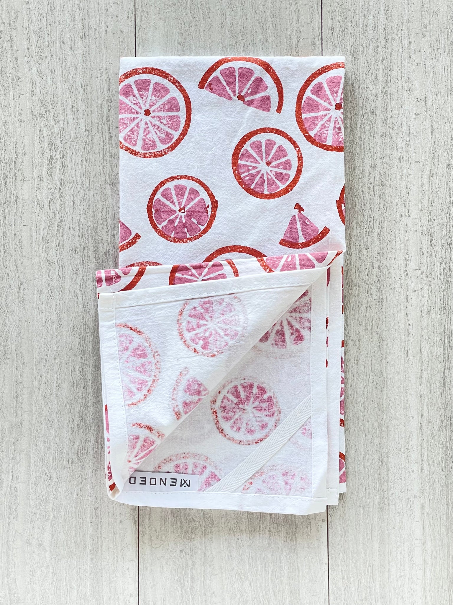Tea Towel- Sangria, Lilac & Coral by Mended