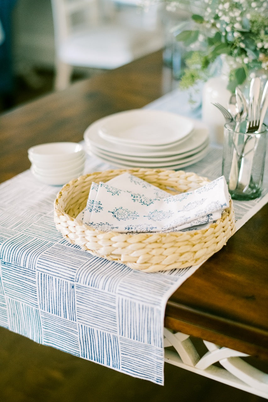 Table Runner - Striped, Navy by Mended
