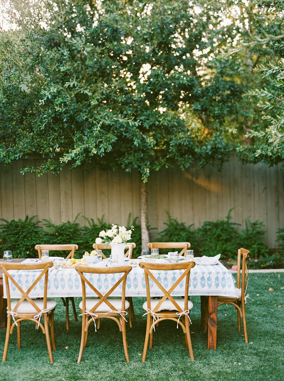 Tablecloth - Palmetto, Uniform Blue & Navy by Mended