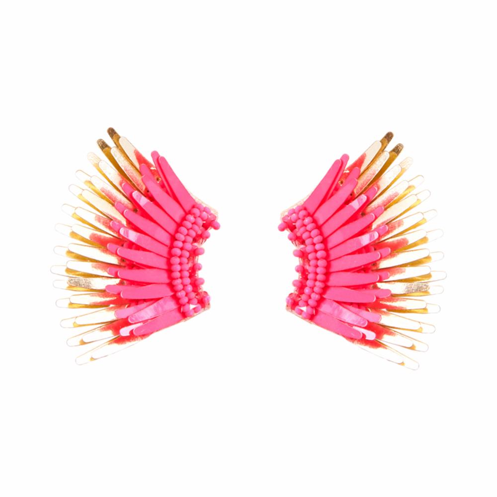 Mini Madeline Earrings Hot Pink by Mignonne Gavigan