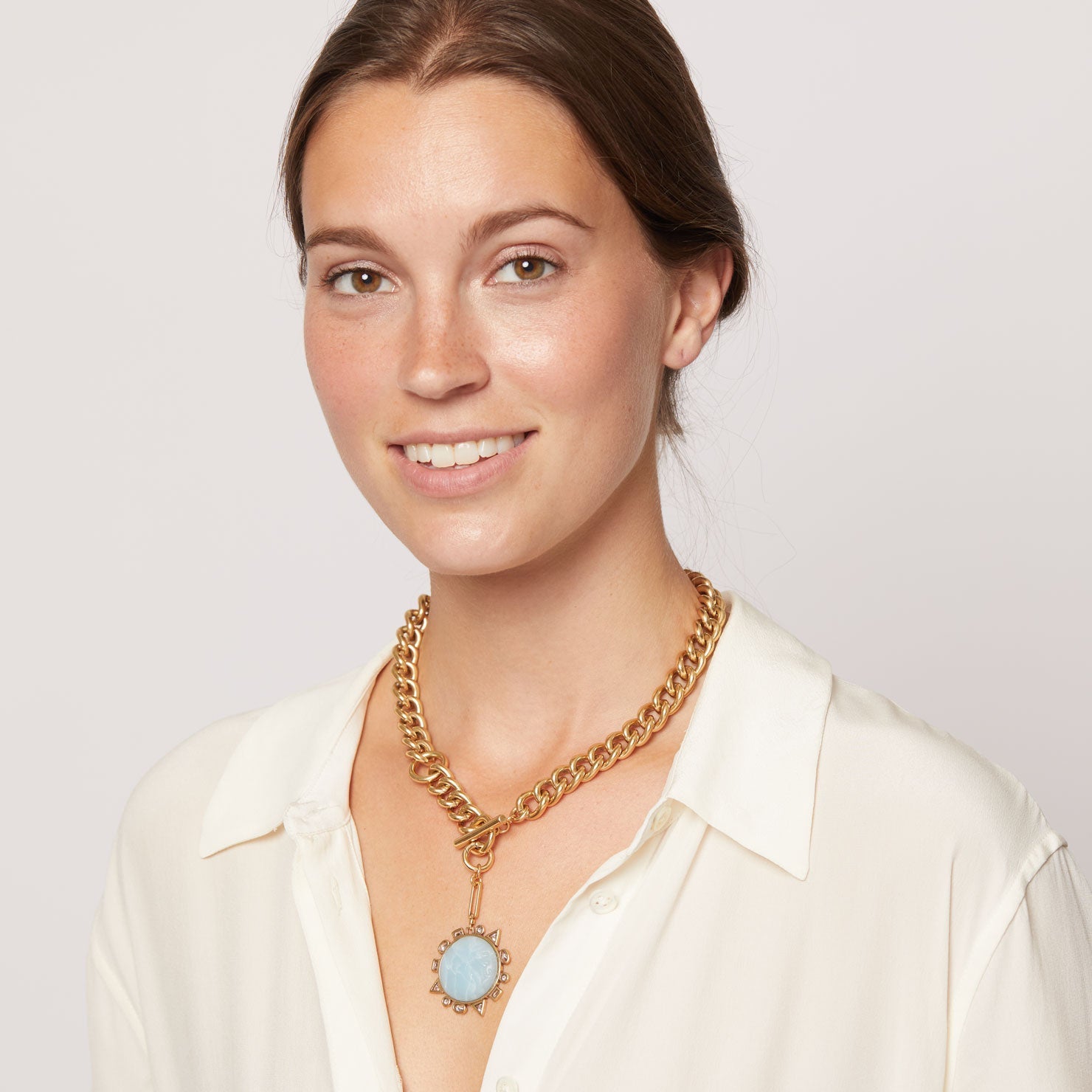 Odyssey Necklace Blue Gold by Mignonne Gavigan