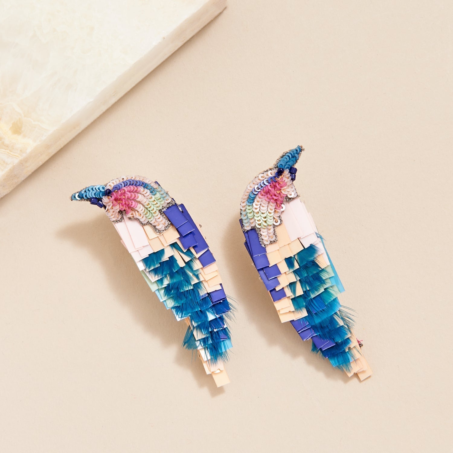 Bird Earrings Turquoise by Mignonne Gavigan