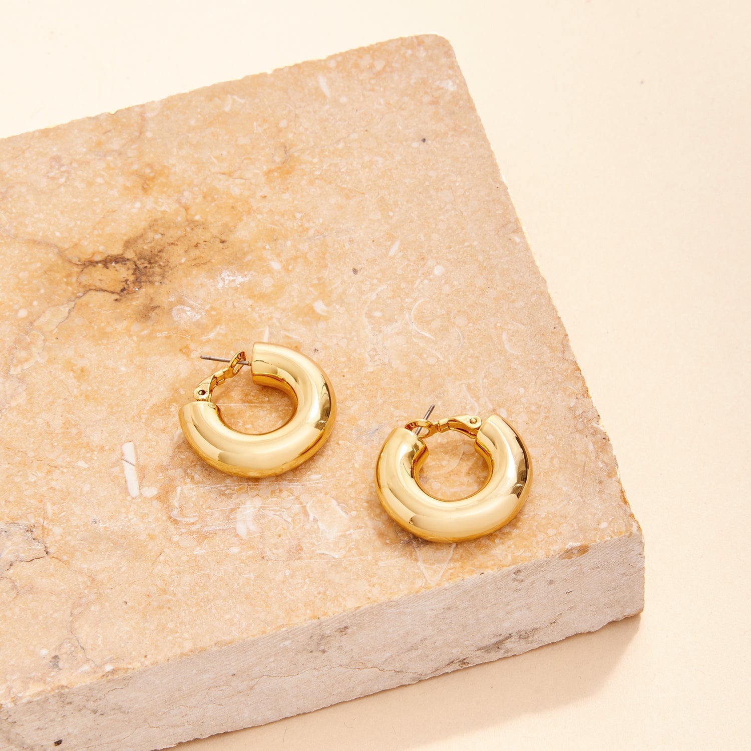 Emma Hoop Earrings Gold by Mignonne Gavigan