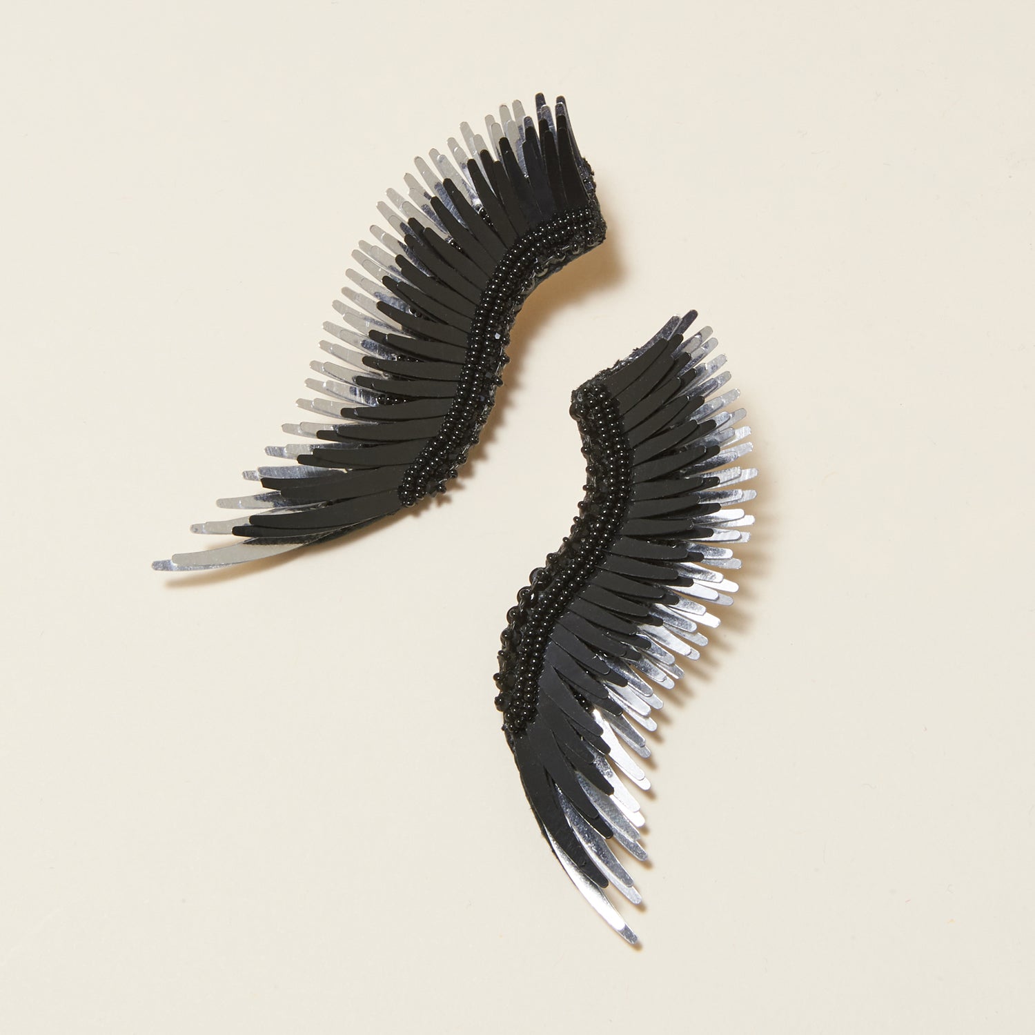 Madeline Earrings Black Silver by Mignonne Gavigan