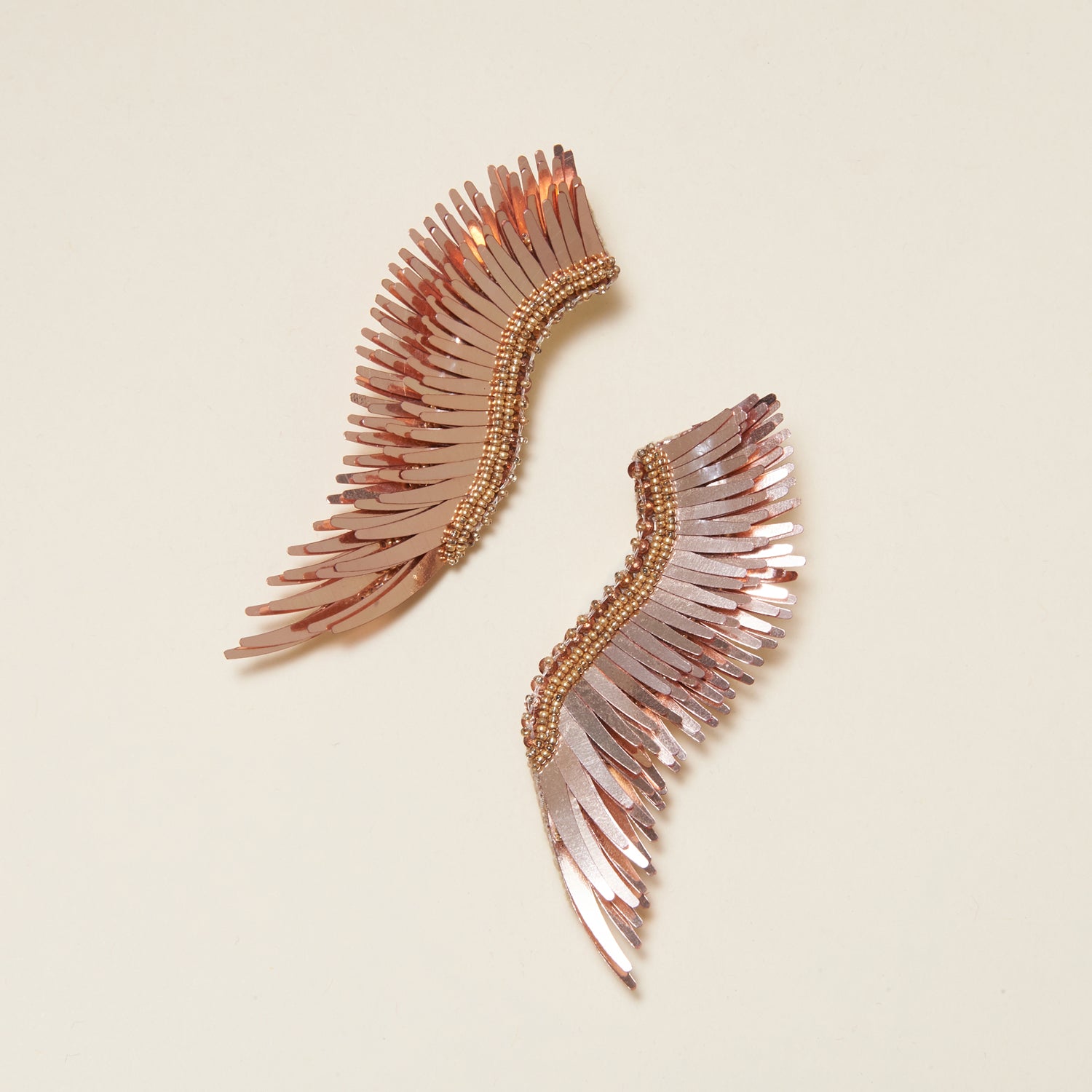 Metallic Madeline Earrings Rosegold by Mignonne Gavigan