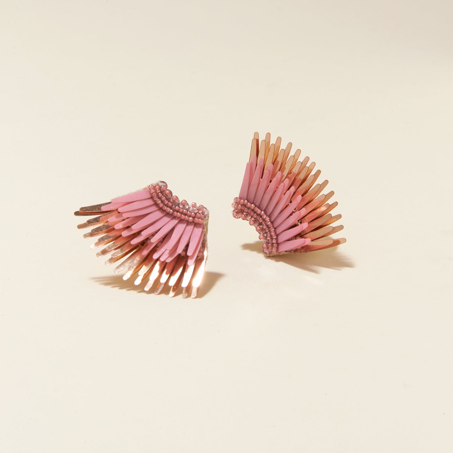 Mini Madeline Earrings Blush Rosegold by Mignonne Gavigan