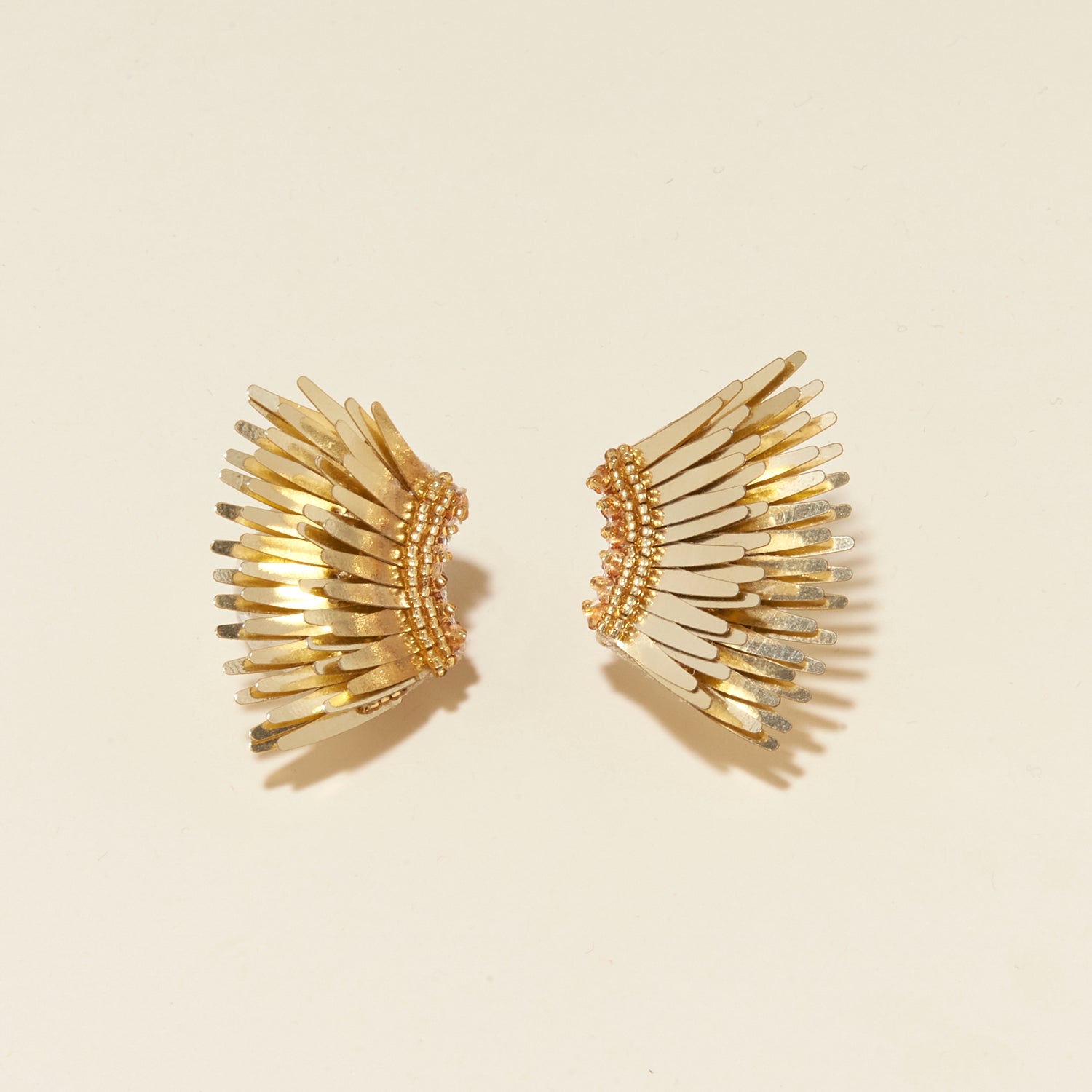 Metallic Mini Madeline Earrings Gold by Mignonne Gavigan