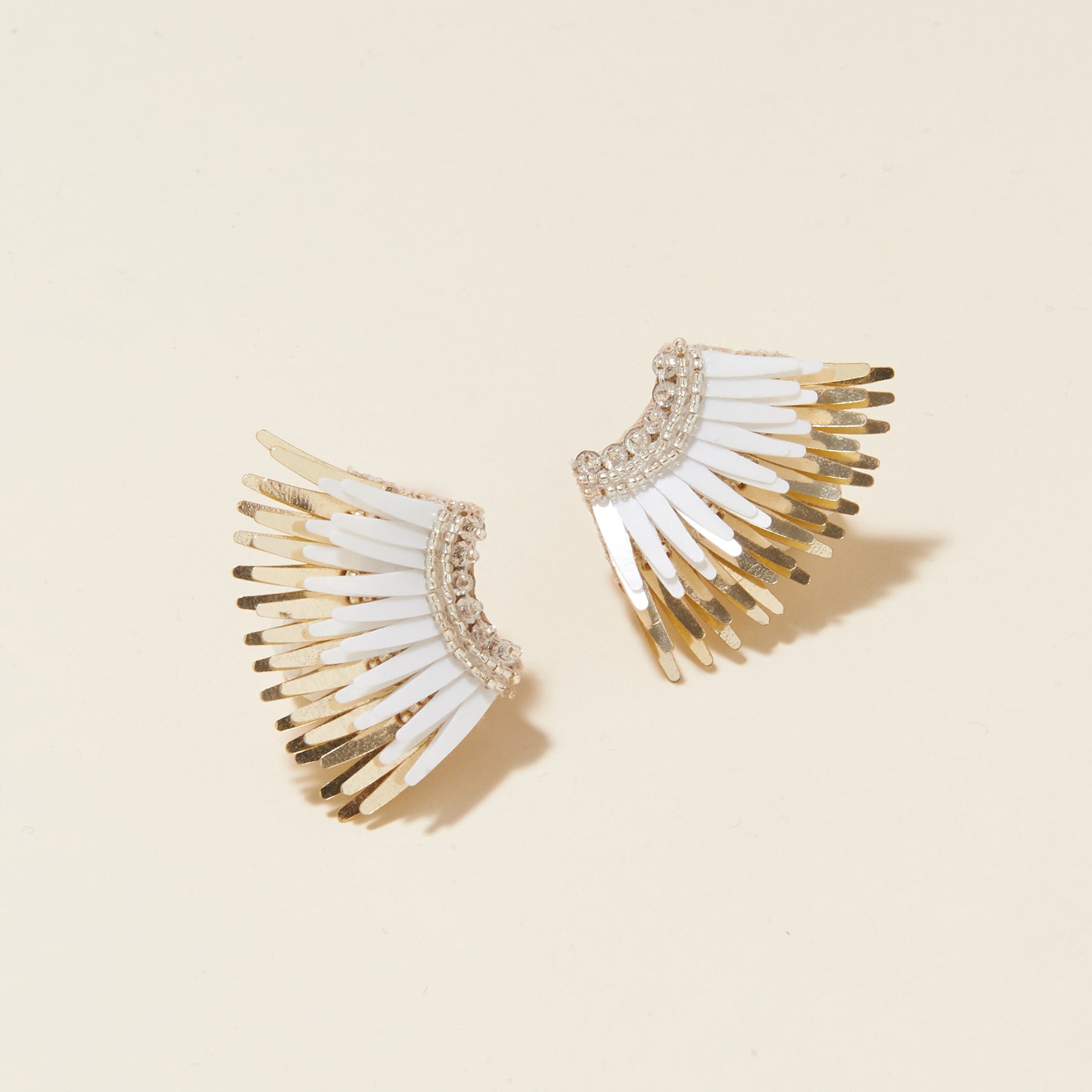Mini Madeline Earrings White Gold by Mignonne Gavigan by Mignonne Gavigan