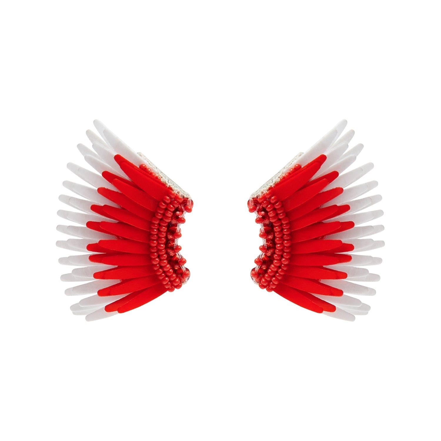 Mini Madeline Earrings RED/WHITE by Mignonne Gavigan