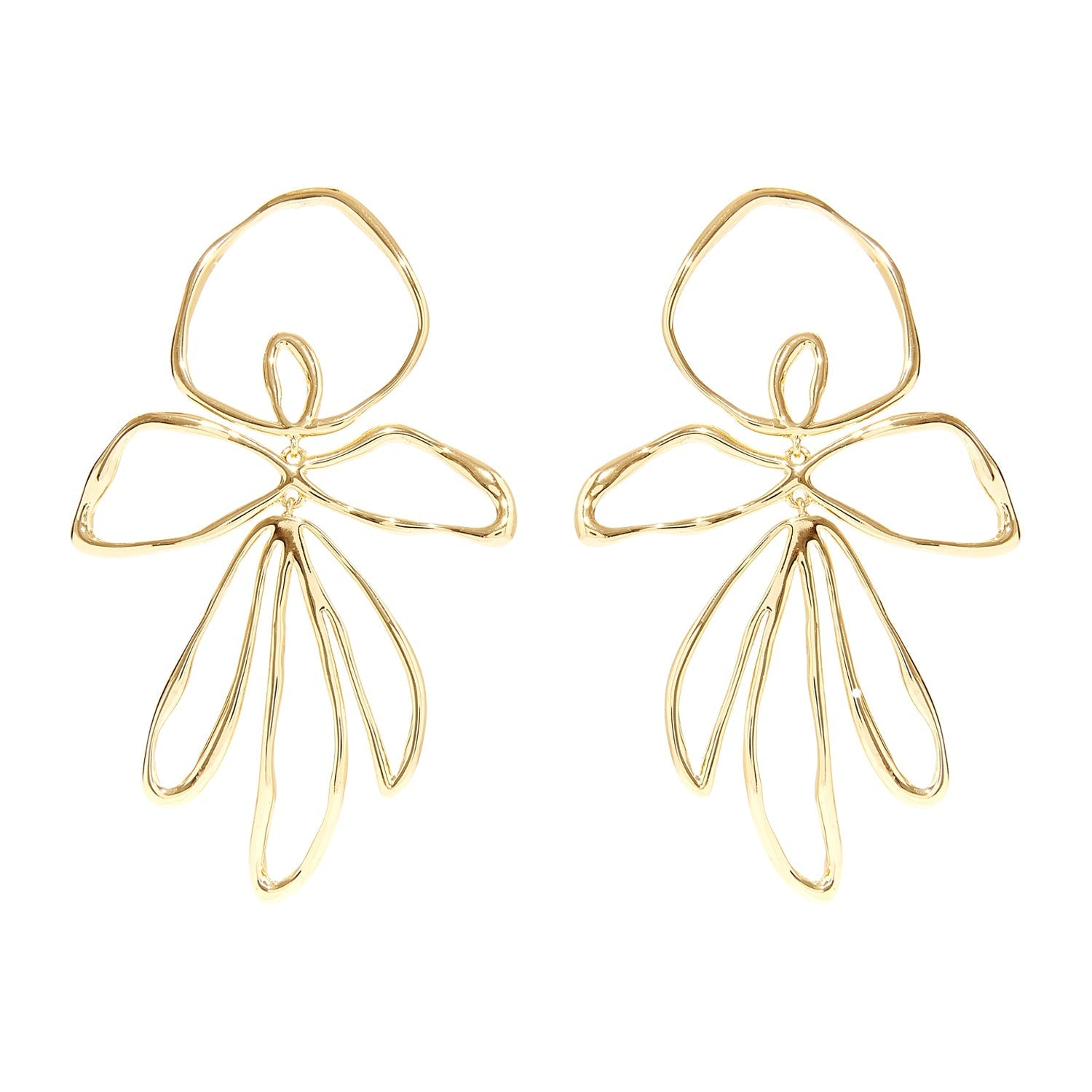 Sade Earrings Gold by Mignonne Gavigan