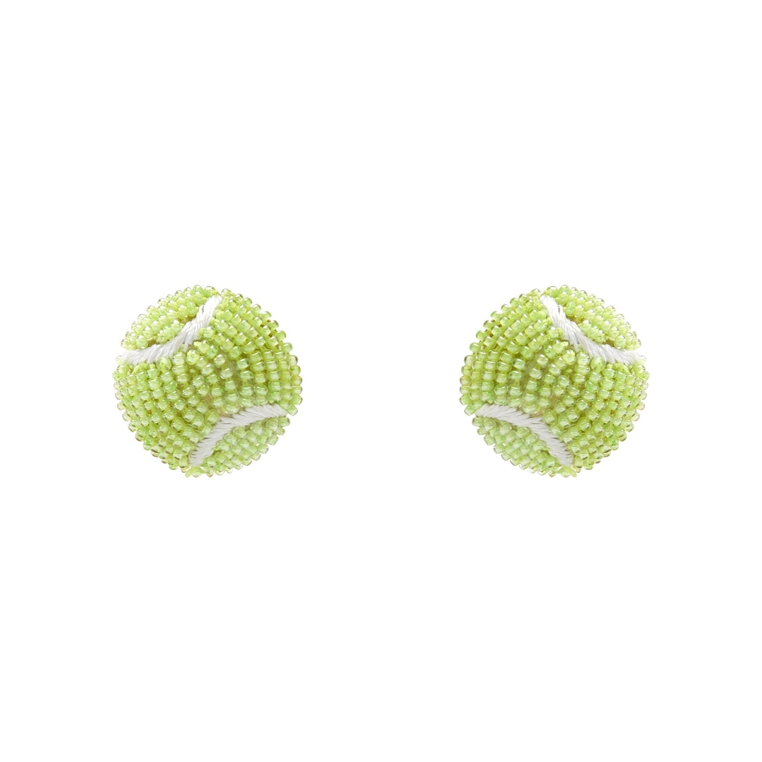 Tennis Ball Stud Earrings Yellow by Mignonne Gavigan