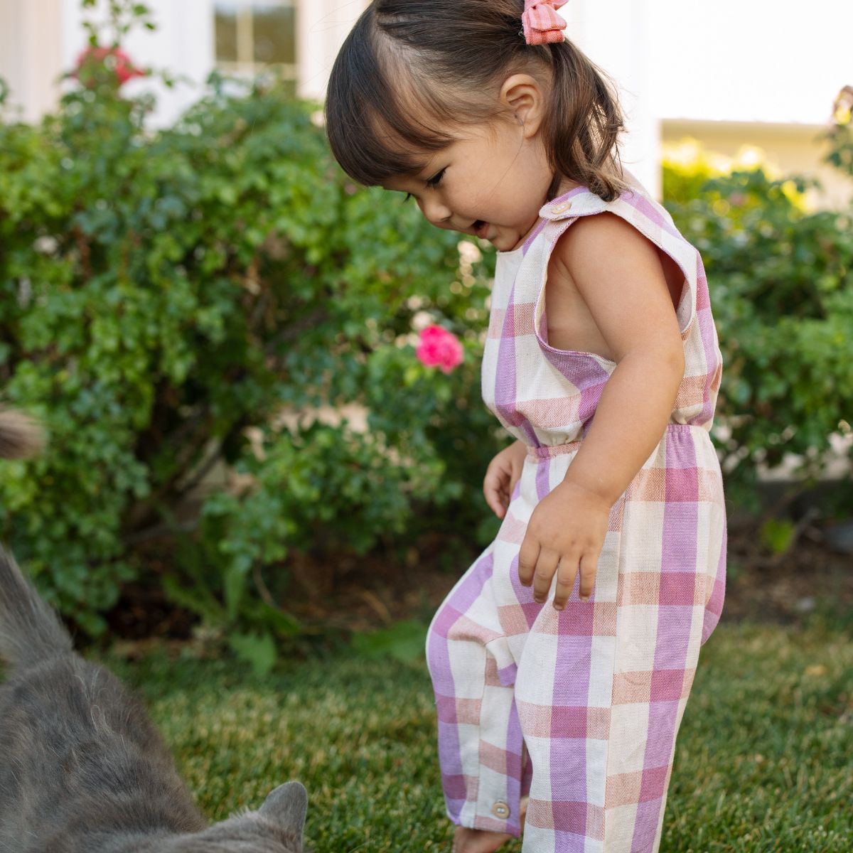 Mina Jumpsuit Pant In Orange Flower by Folklore Las Ninas