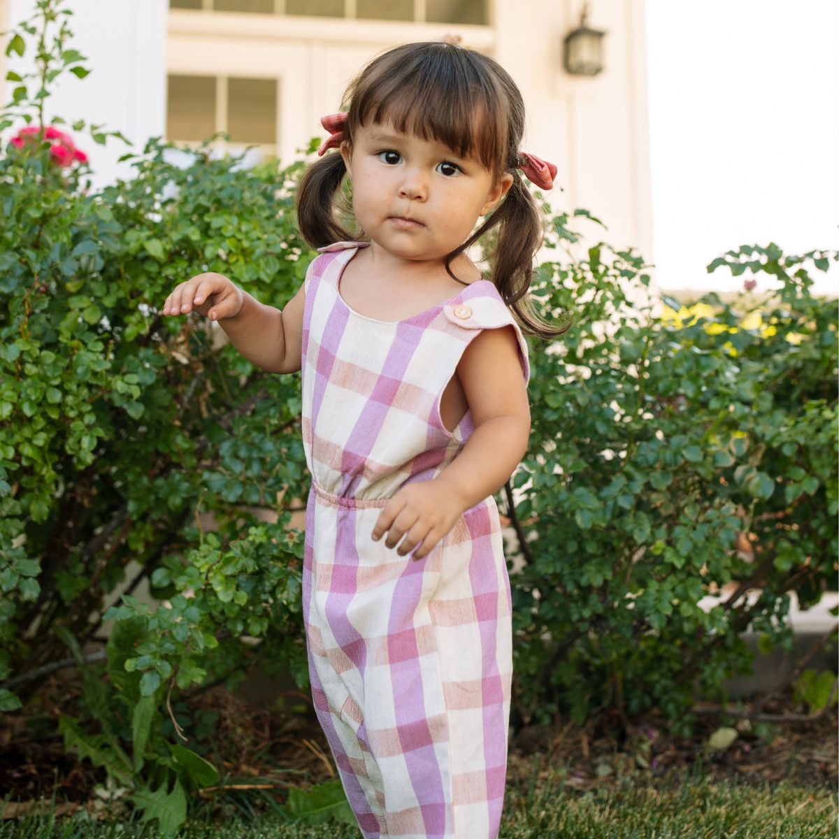 Mina Jumpsuit Pant In Orange Flower by Folklore Las Ninas