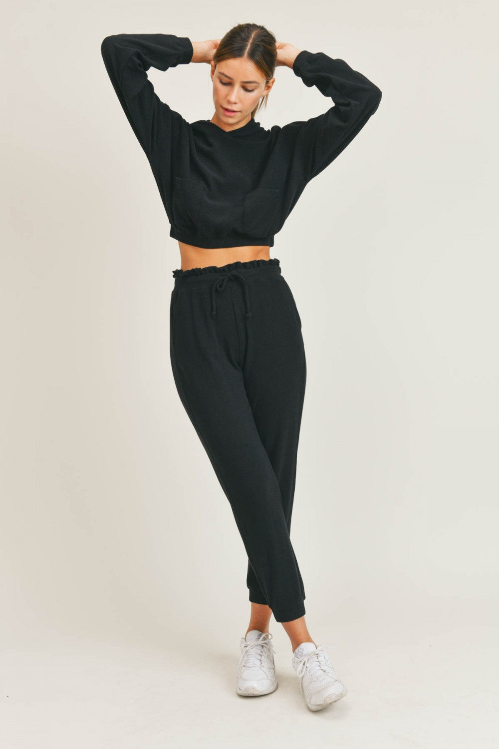 Ribbed Cropped Hoodie by Urban Luxe Lifestyles