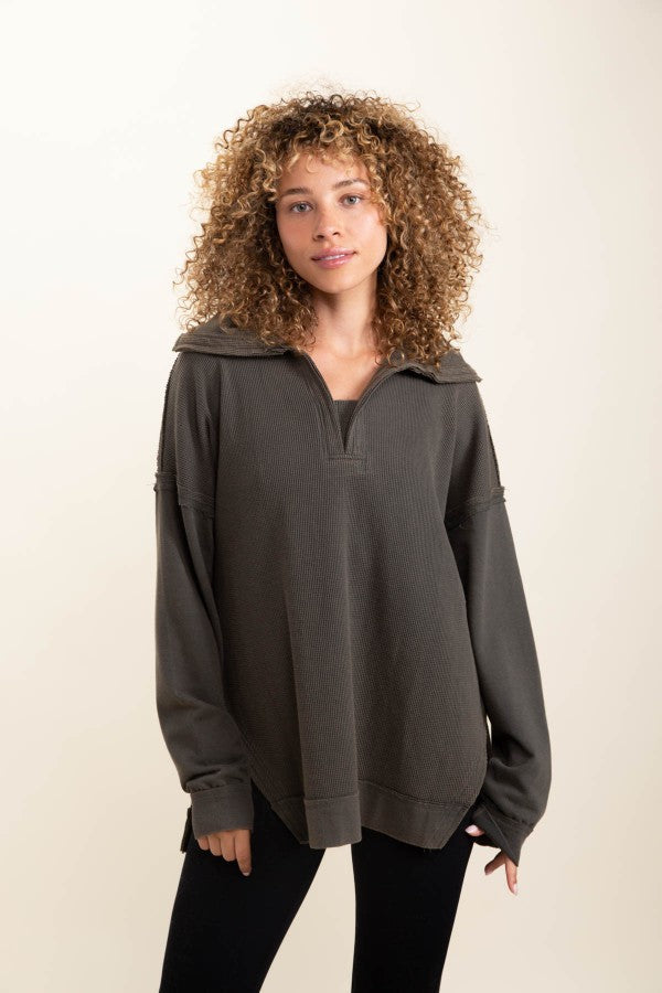 Long Sleeve Waffle by Urban Luxe Lifestyles