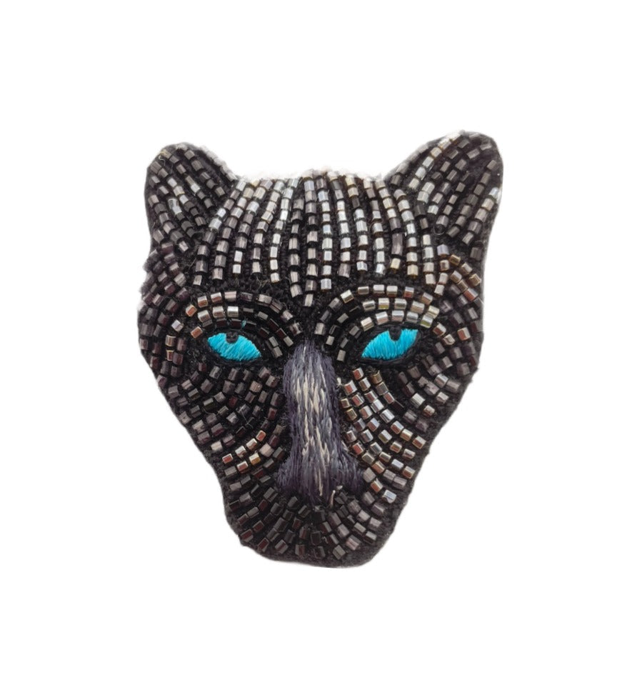 Panther Brooch Black by Mignonne Gavigan