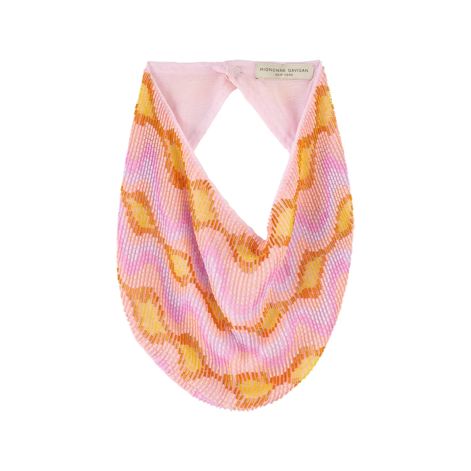 Serena Scarf Necklace Pink by Mignonne Gavigan