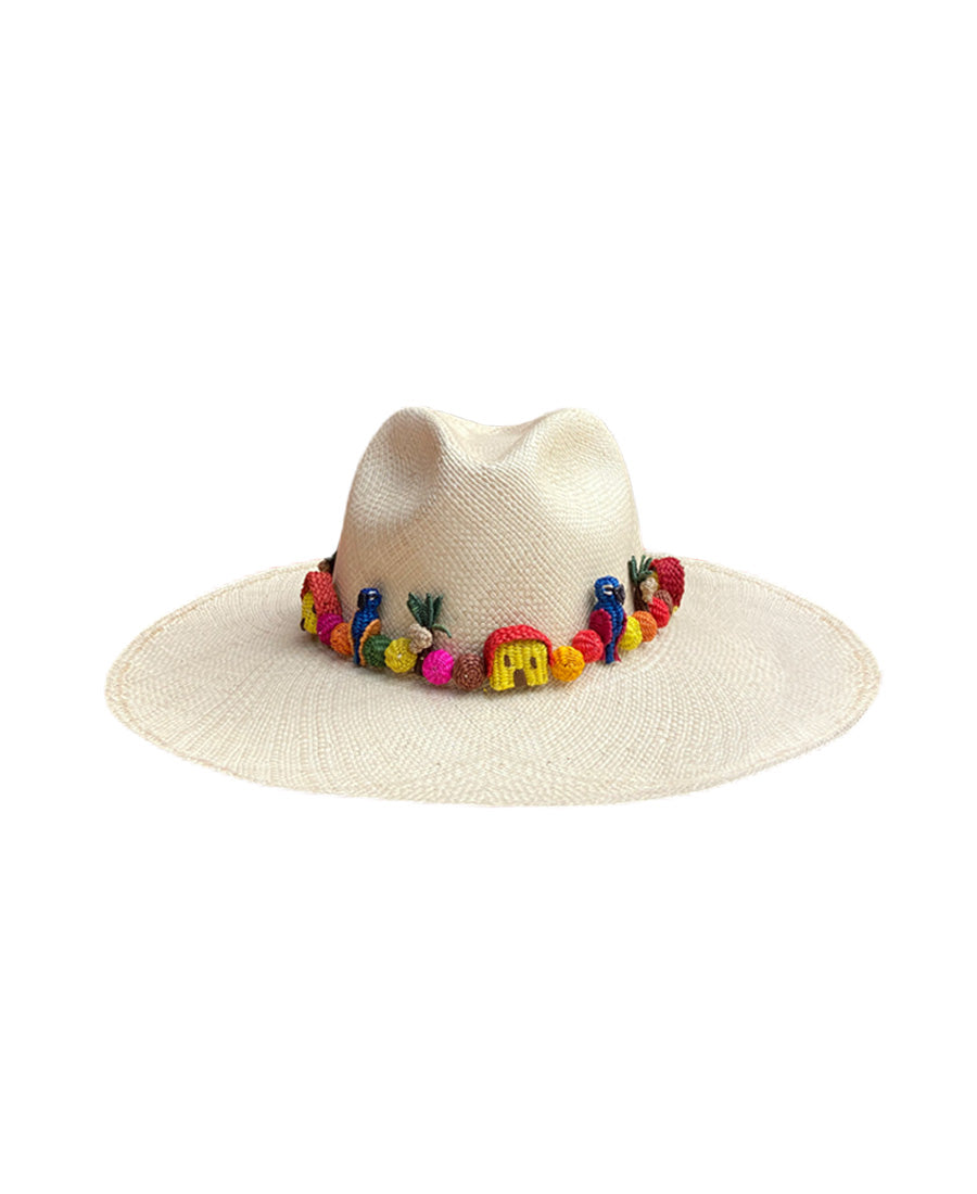 Natural White Mini Pajarito Hat (Pre-Order)