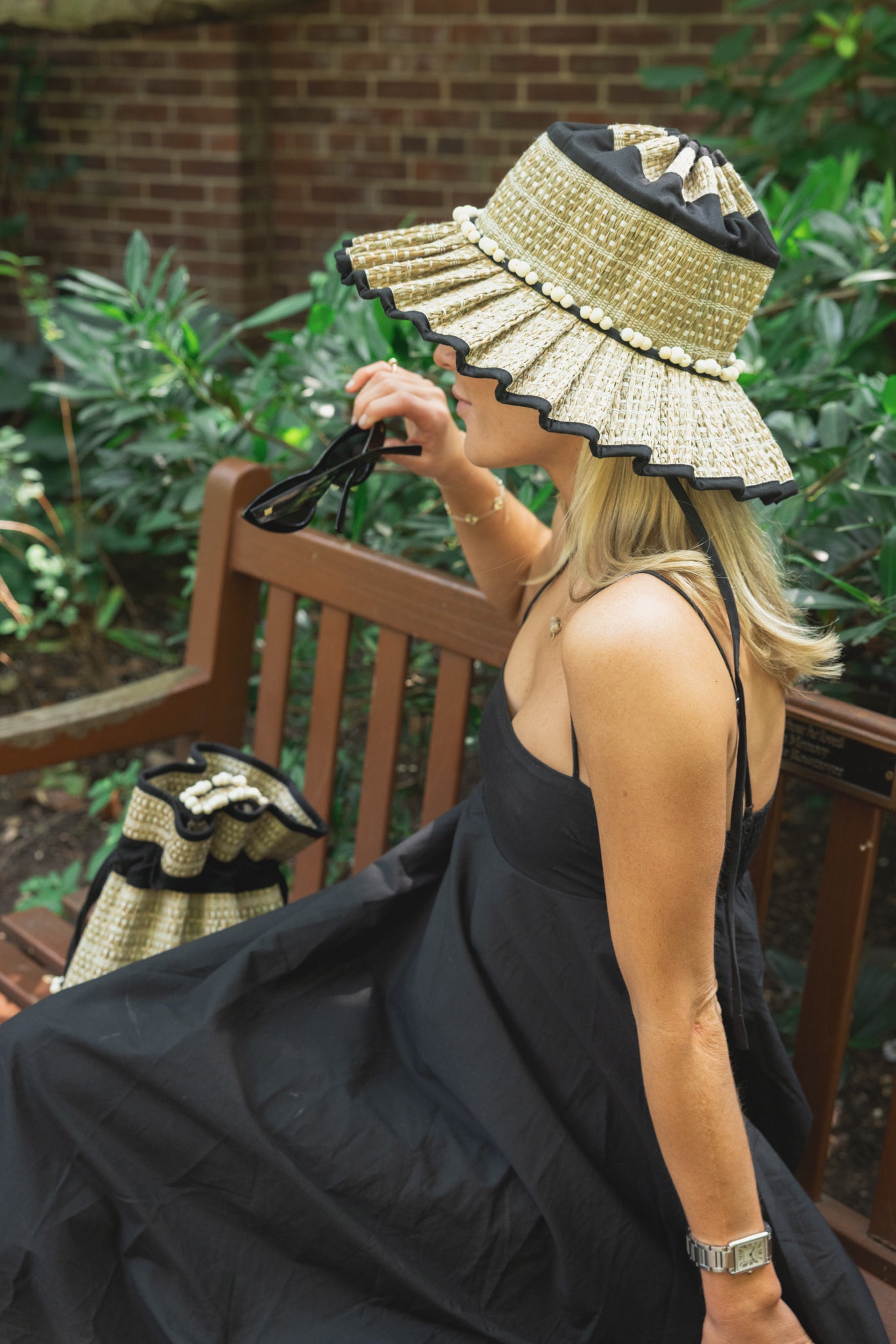 Natalie Simkins Exclusive Braided Black Truffle | Midi Capri Hat by Lo