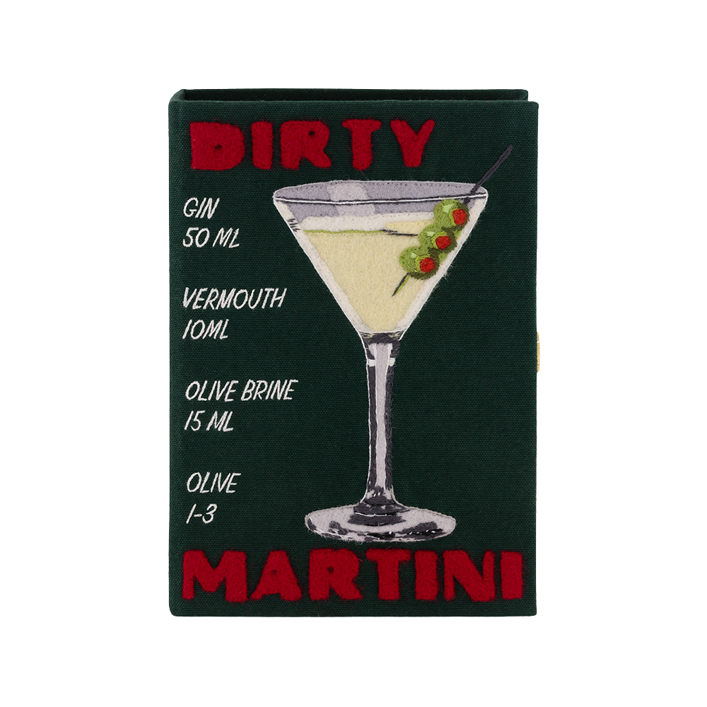 Dirty Martini Book Clutch by Olympia Le Tan