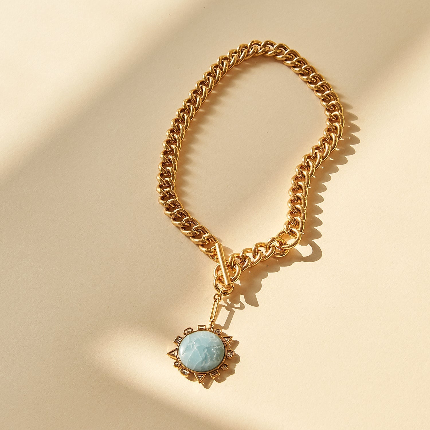 Odyssey Necklace Blue Gold by Mignonne Gavigan