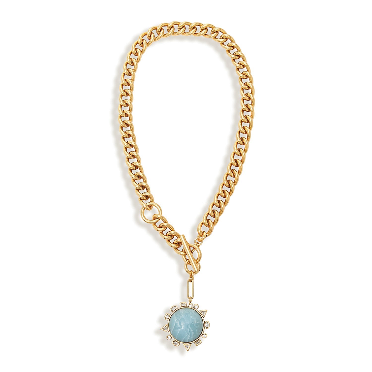 Odyssey Necklace Blue Gold by Mignonne Gavigan