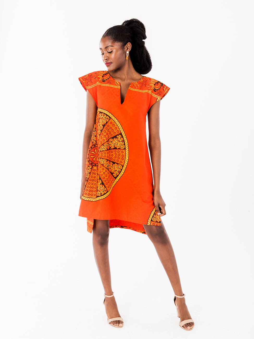 Tangerine Akili Shift Dress IV by NeoBantu