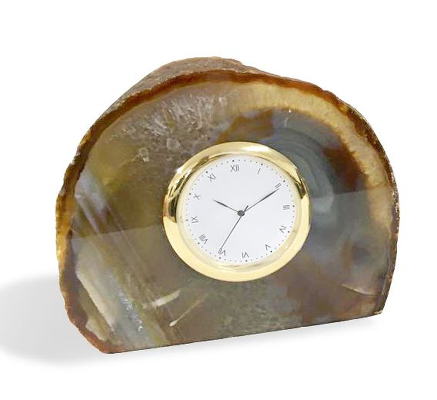 PEDRA Clock Natural Gold by ANNA New York
