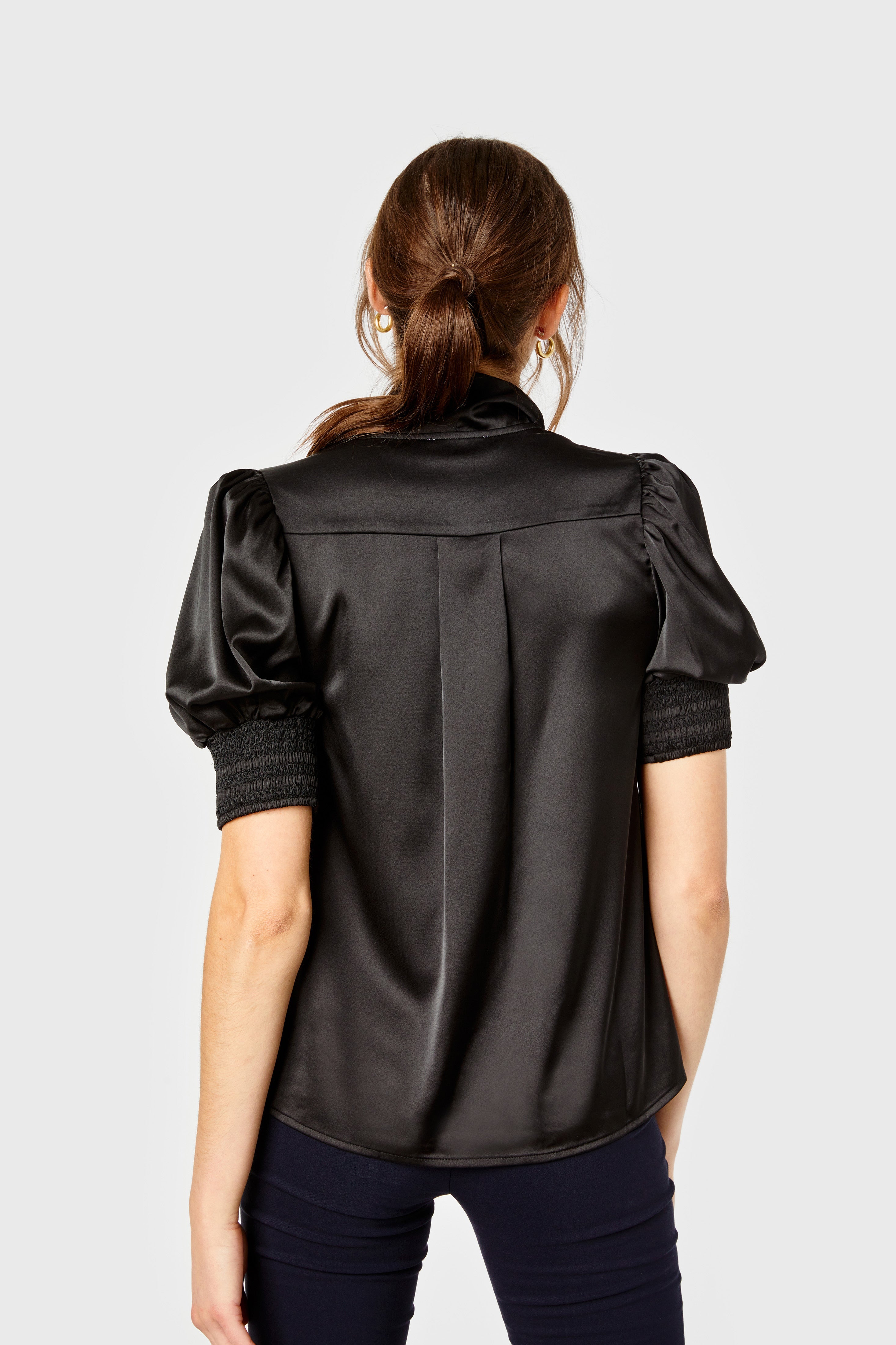 Peggy Top-Poly Span-Black by Cartolina