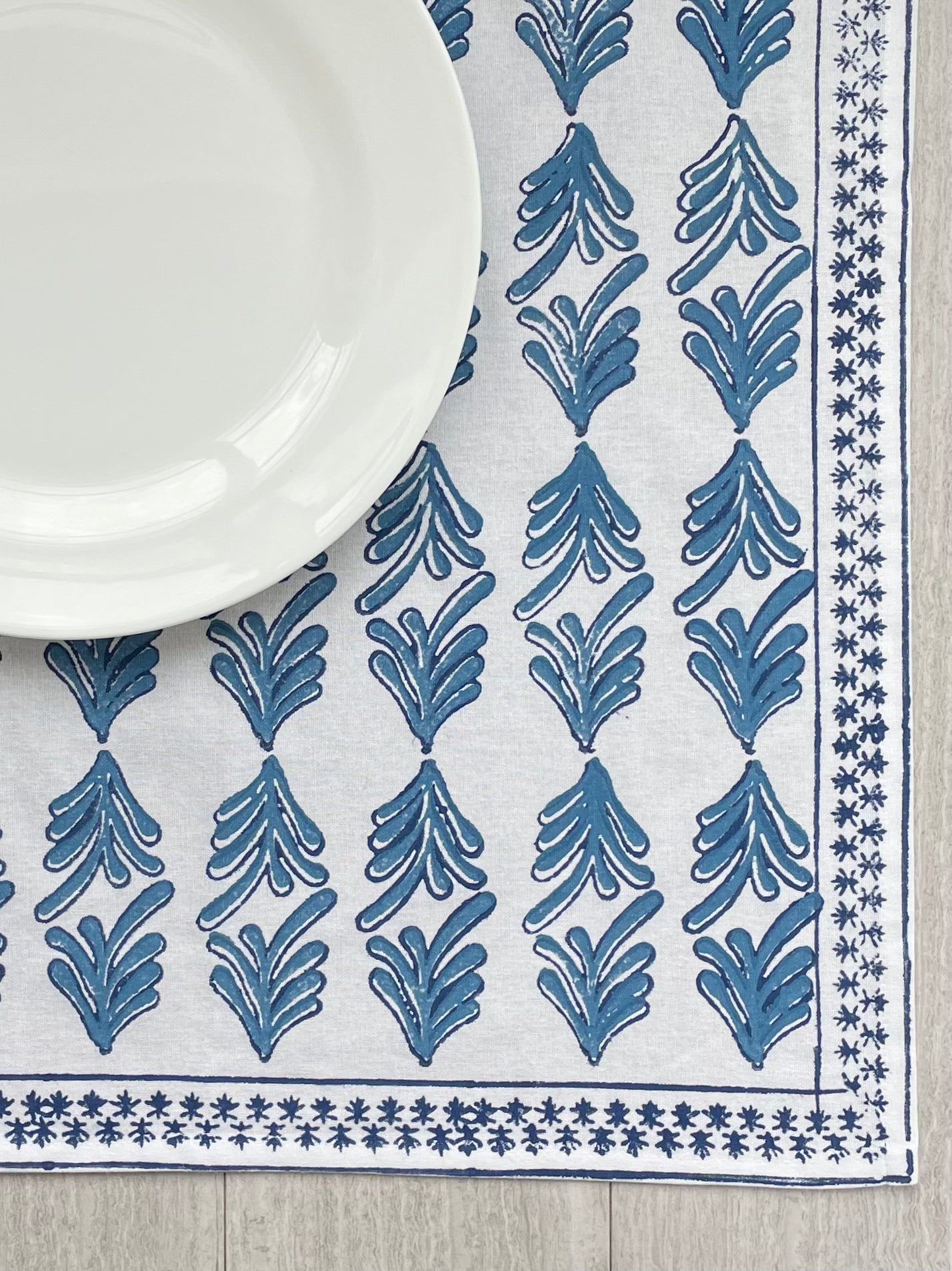 Table Throw - Palmetto, Uniform Blue & Navy by Mended