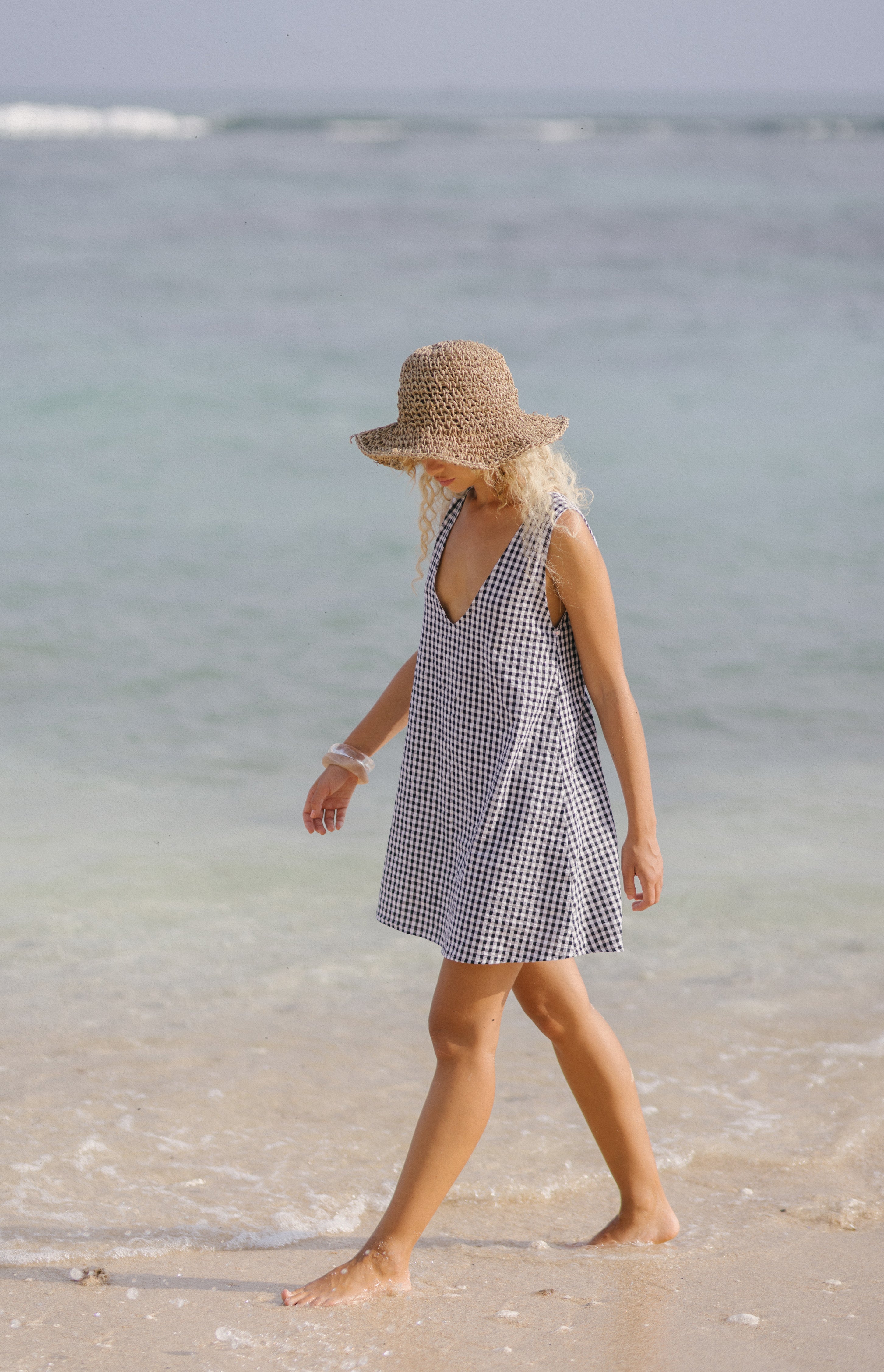 MINI GILI in Black Gingham by Puka the Label