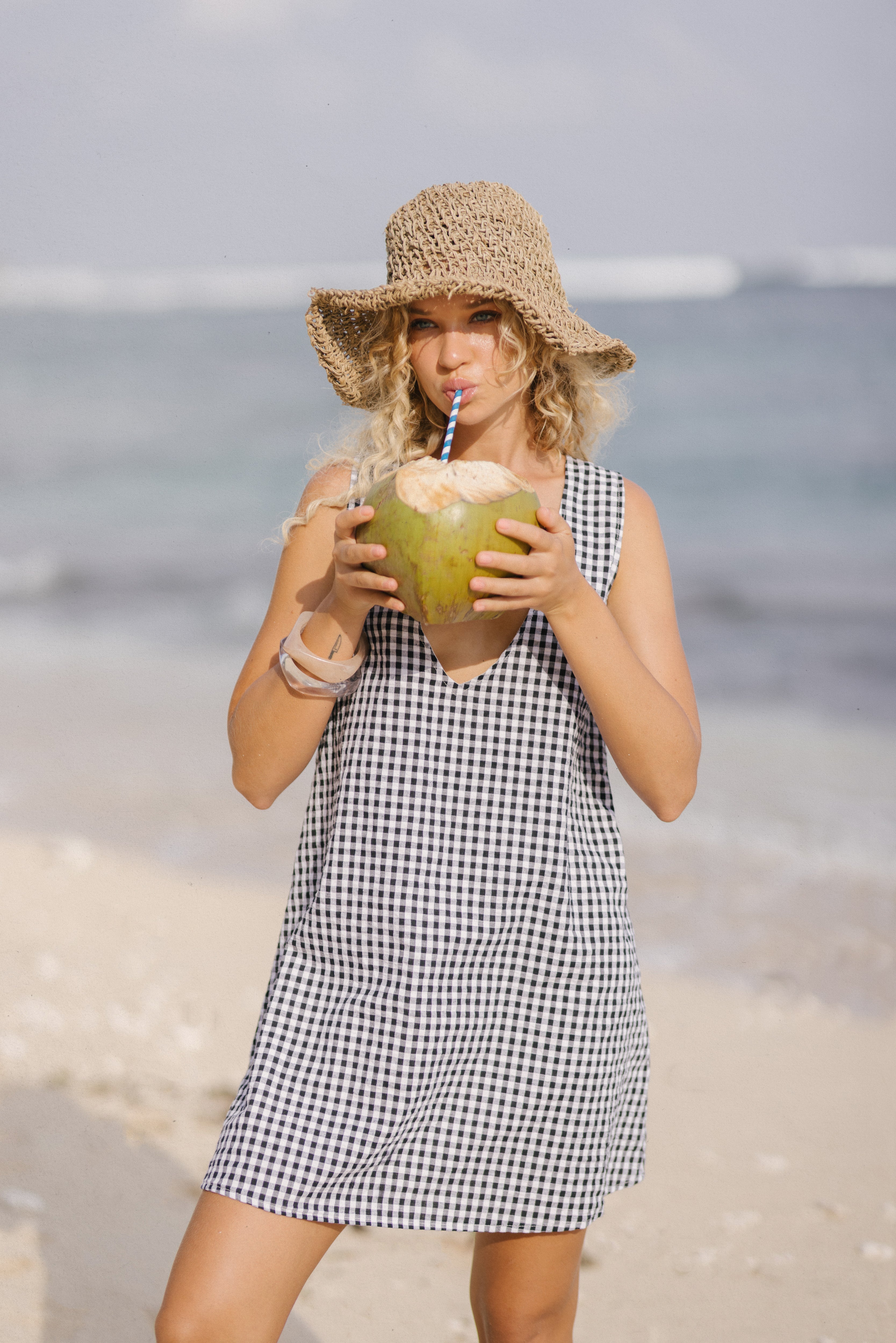 MINI GILI in Black Gingham by Puka the Label