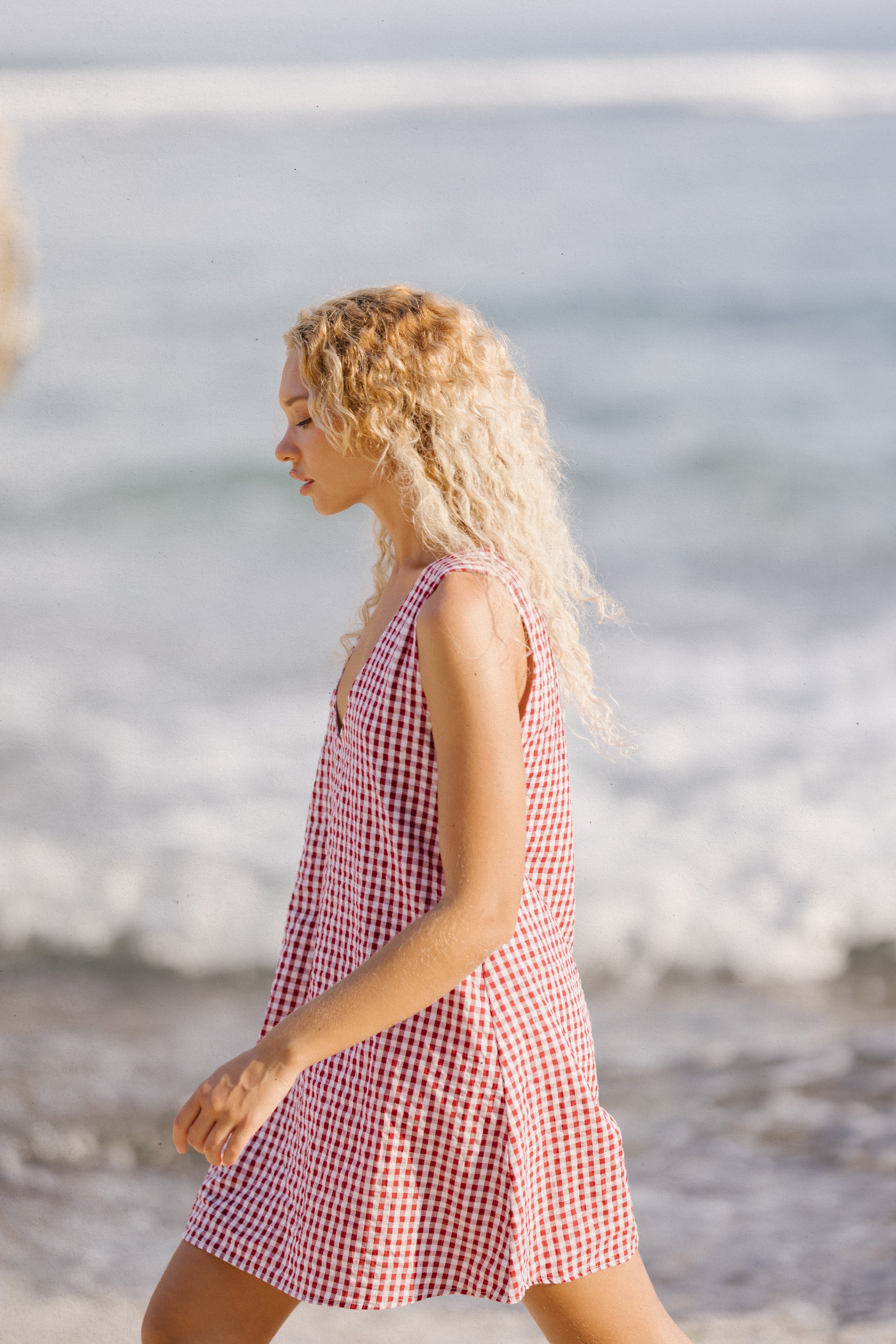 MINI GILI in Maroon Gingham by Puka the Label