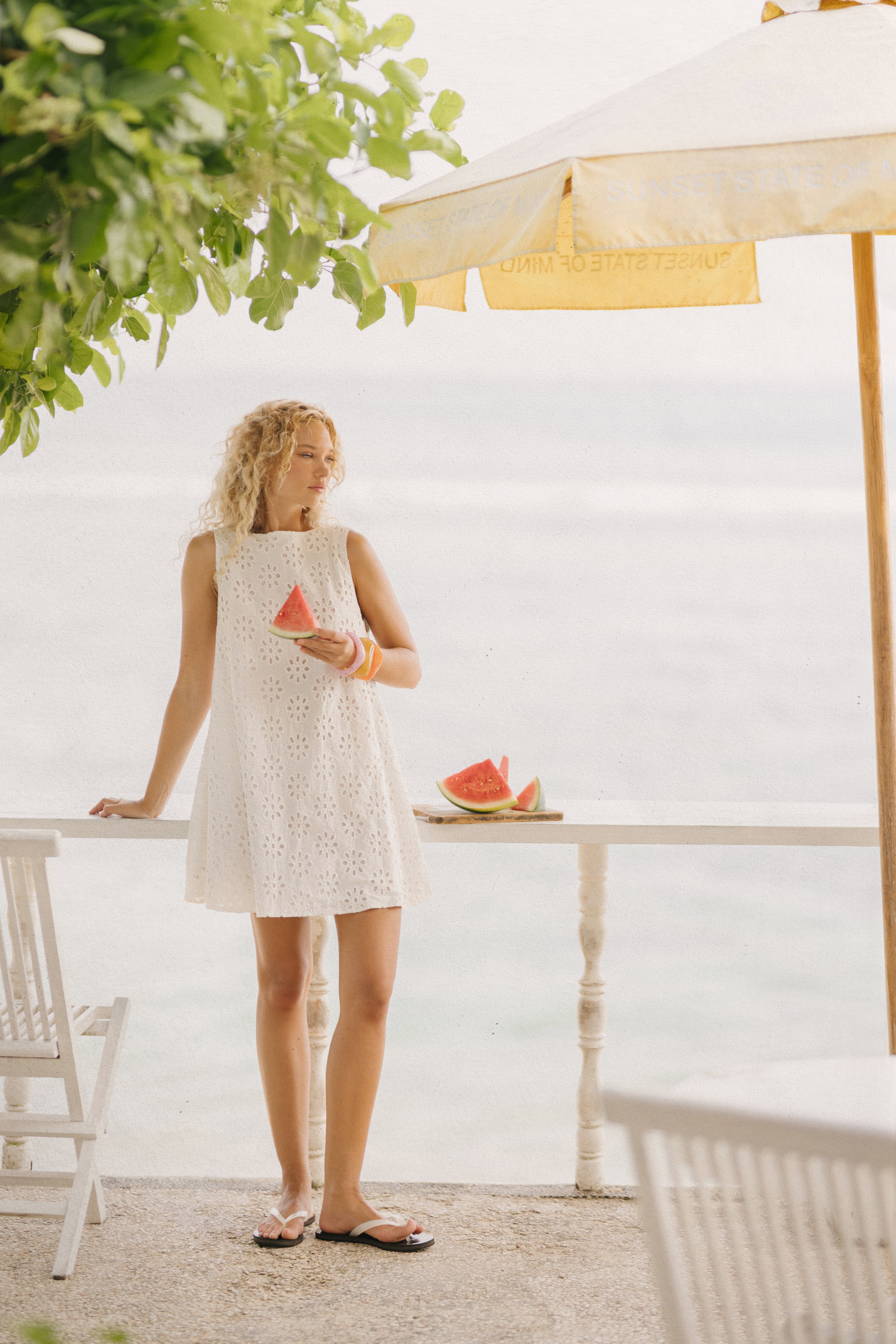MINI GILI in White Bunga by Puka the Label