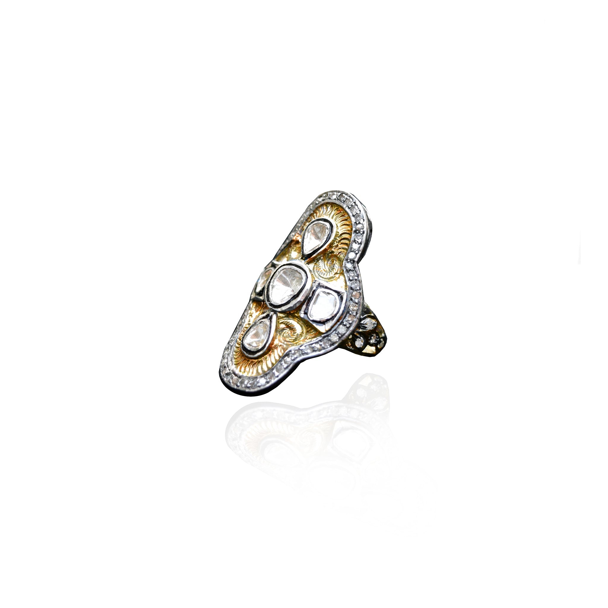 Gold Diamond Ring by S. Carter Designs