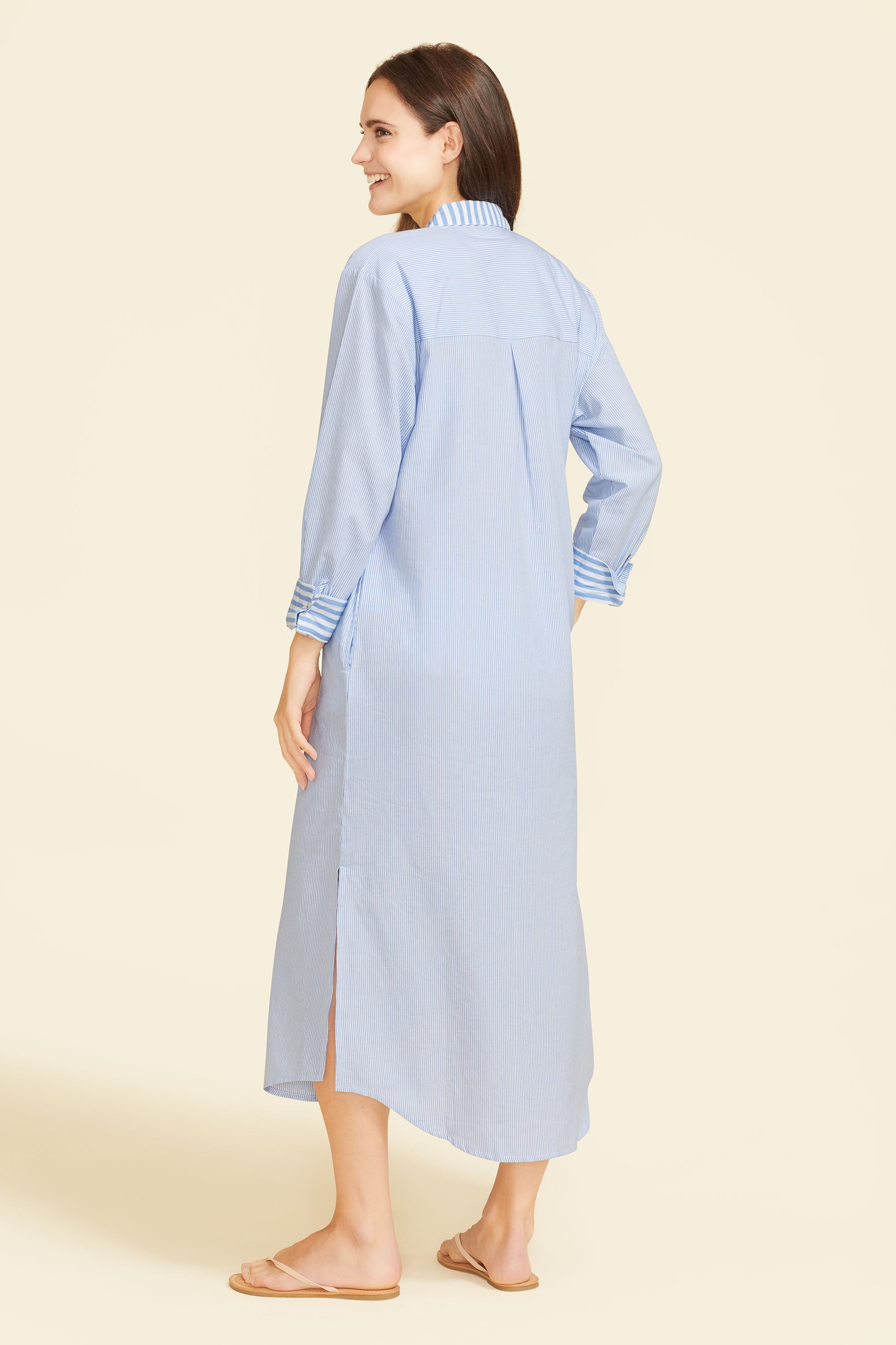 Riga Dress - Blue Stripes by Sitano