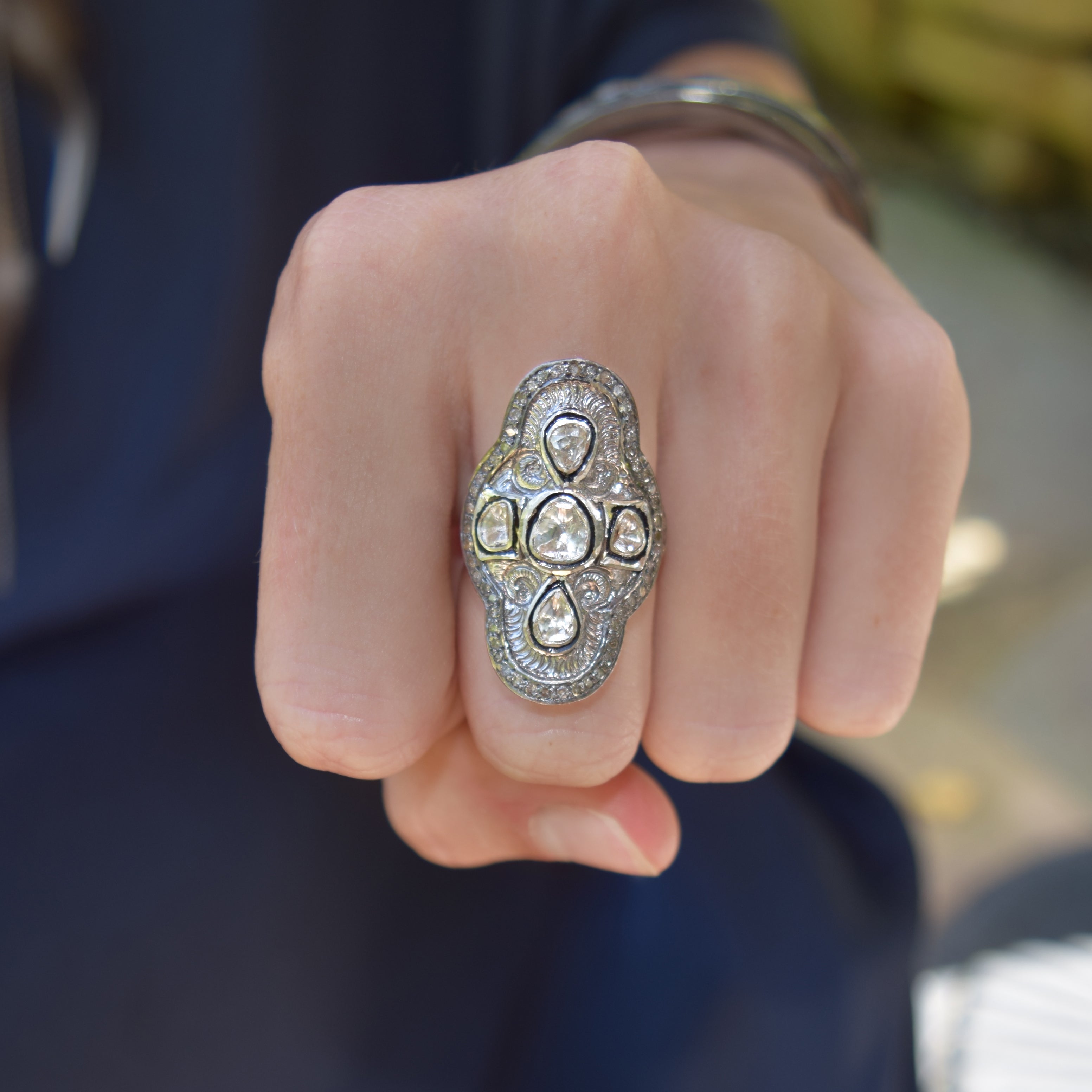 Sterling Silver Rosecut Ring by S. Carter Designs