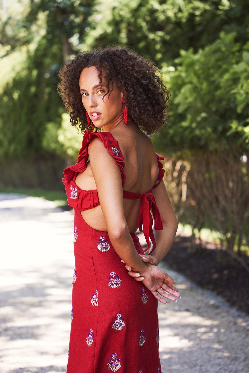 Malika Dress - Red by Rosewater House