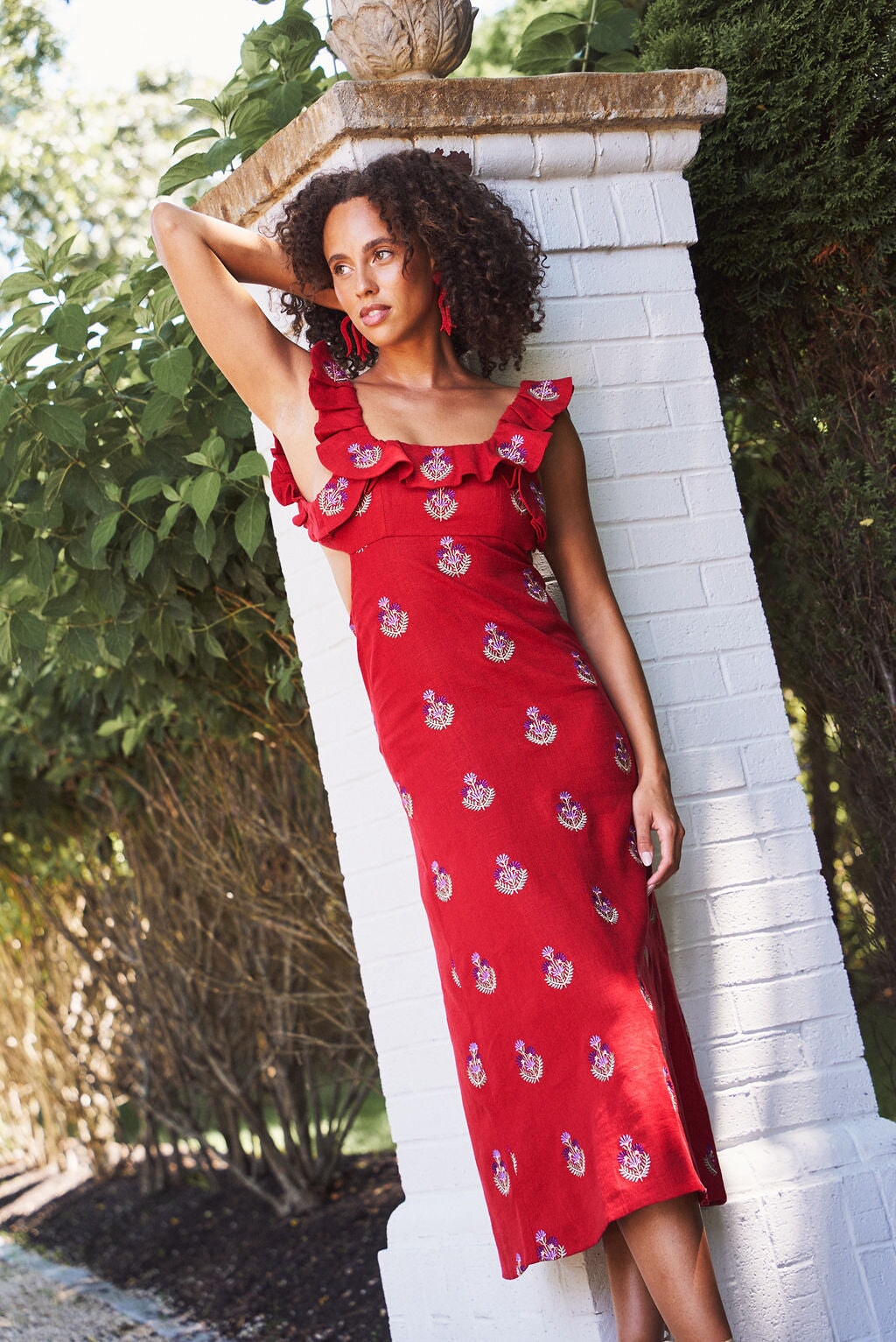 Malika Dress - Red by Rosewater House